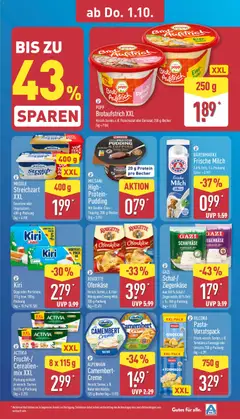 GAZI Schaf-/Ziegenkäse, Aus 100 % Schaf-/Ziegenmilch; 50 % Fett i. Tr.; 150-g-Packung ab 28.09.2026 gültig | Seite: 29 | Produkte: Creme, Camembert, Pasta, Fleisch