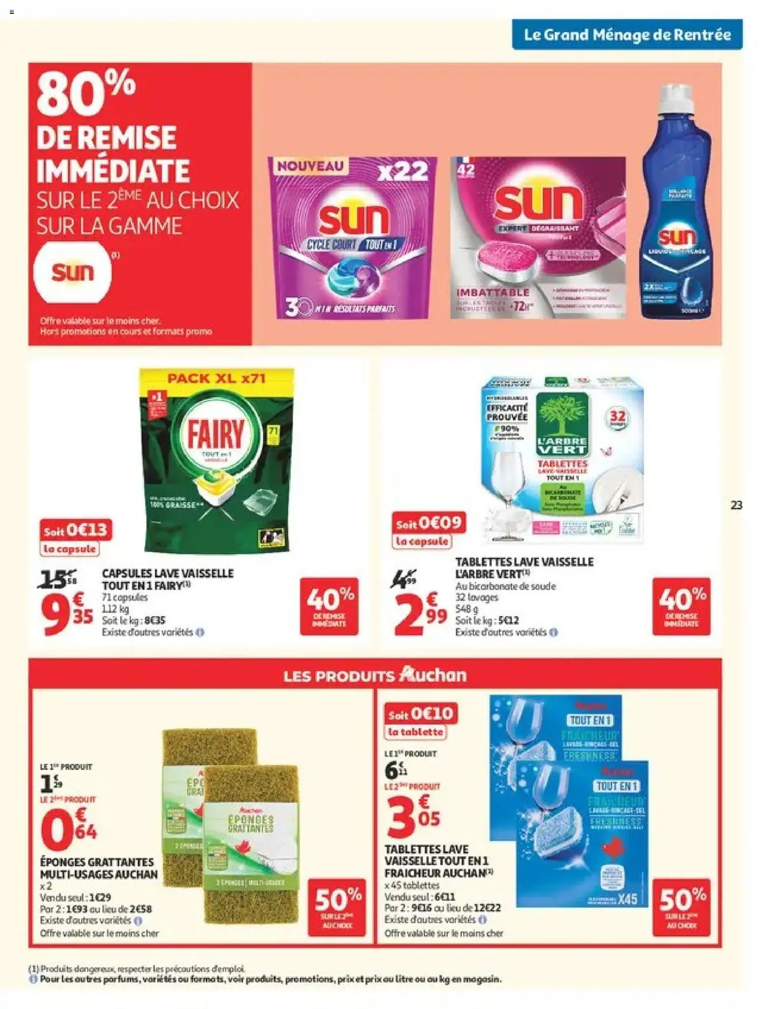 {H1} | Page: 23 | Produits: Tablette, Vaisselle, Capsules, Dégraissant