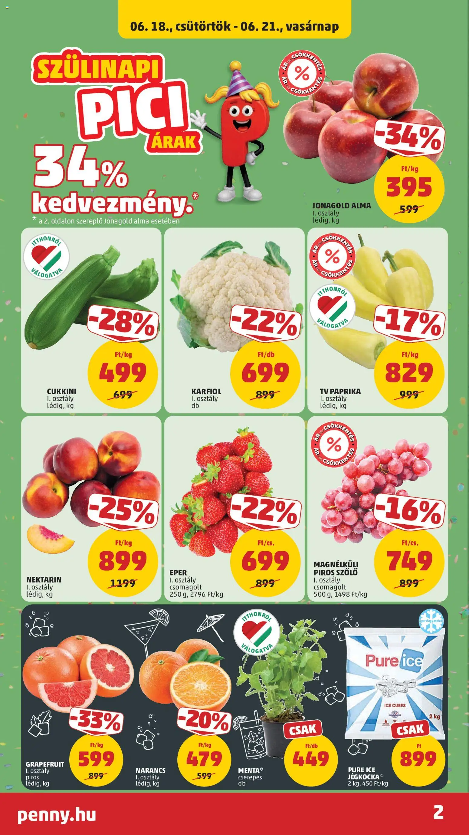 PENNY akciós ujság - amely érvényes a következő dátumtól: 18.06.2026 | Oldal: 2