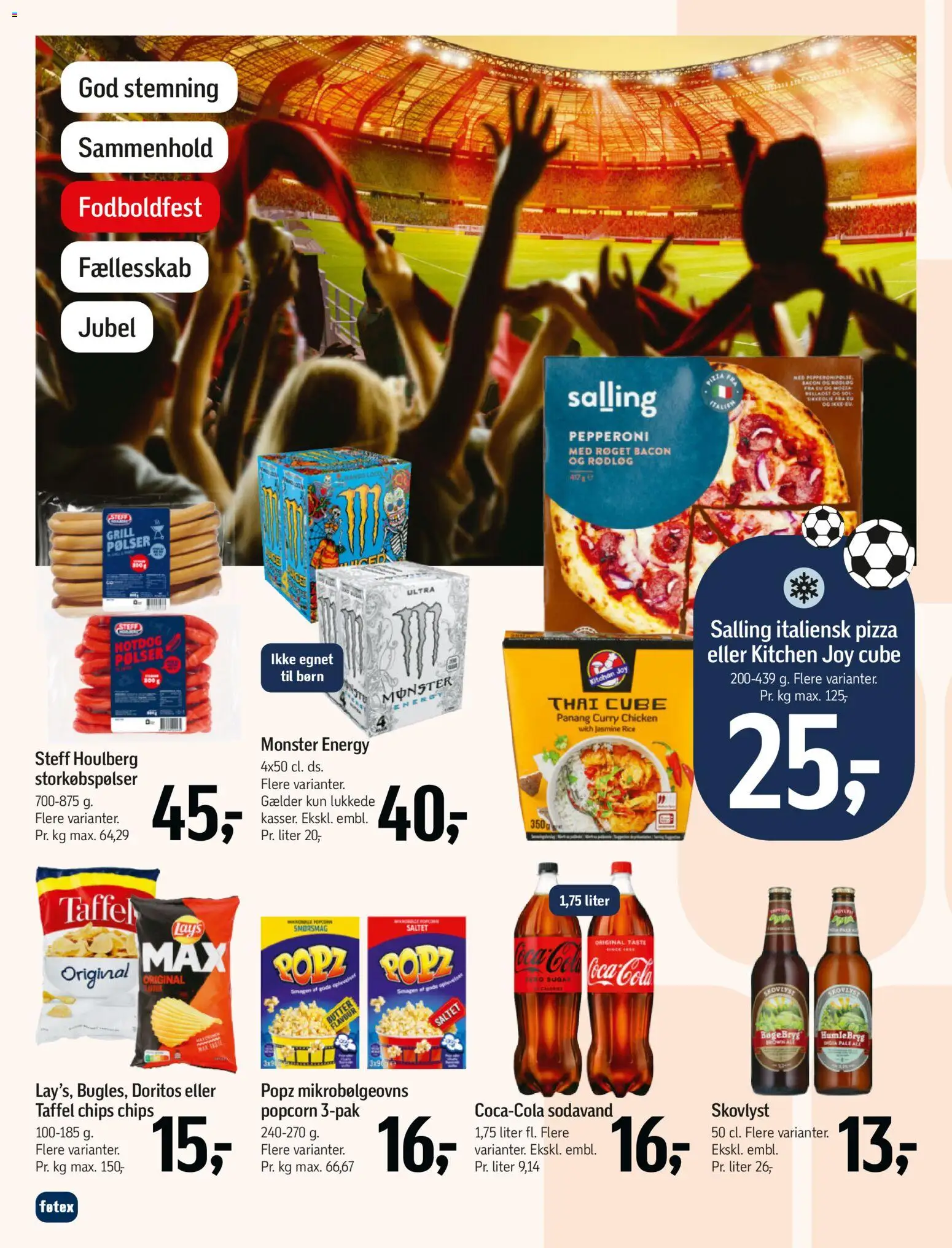 Føtex tilbudsavis – gyldig fra 29.05.2026 | Side: 9 | Produkter: Chips, Rødløg, Sodavand, Popcorn
