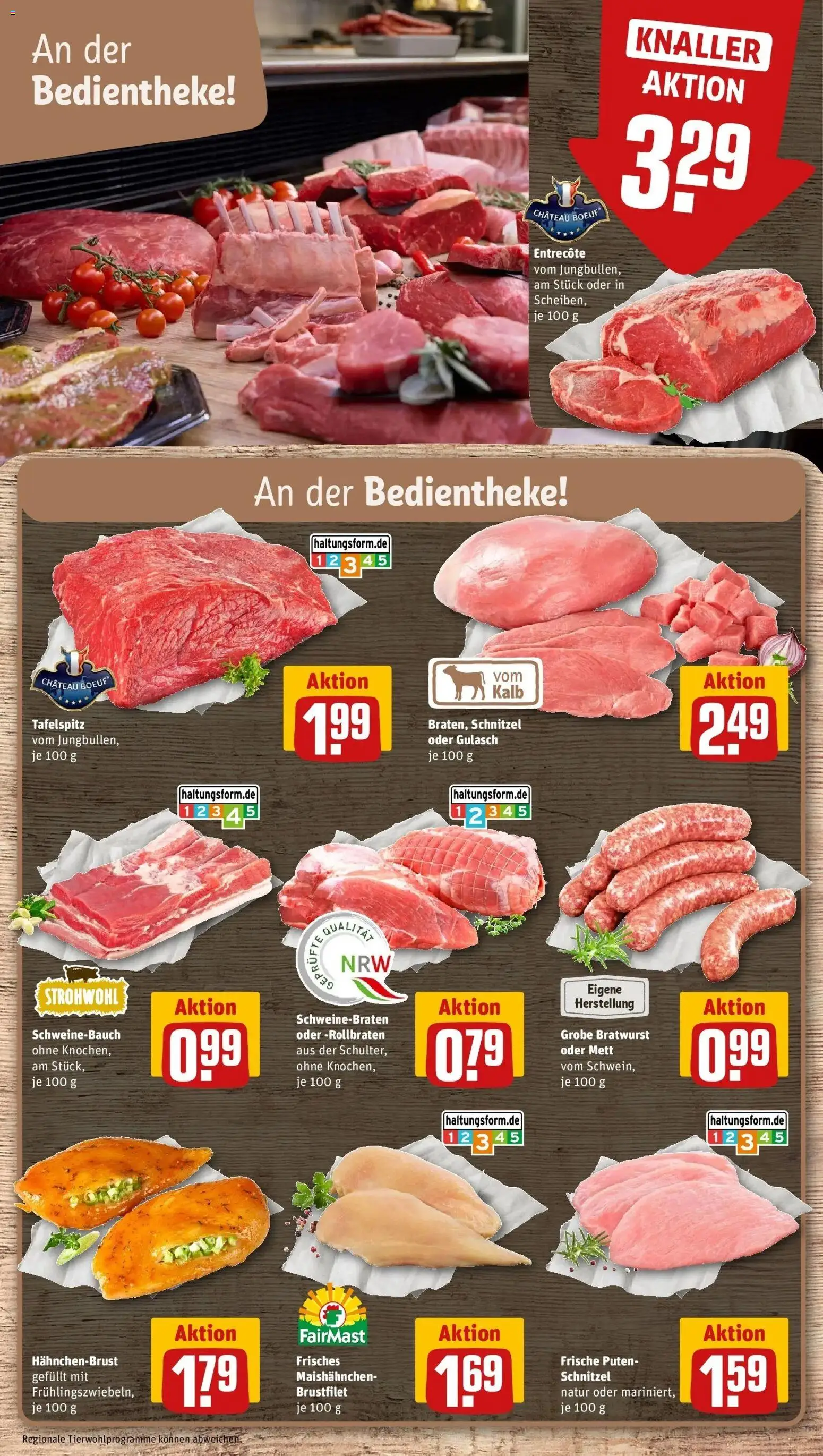 REWE Prospekt ab 05.10.2026 zum Blättern » Angebote | Seite: 10 | Produkte: Tafelspitz, Schweinebauch, Entrecote, Gulasch