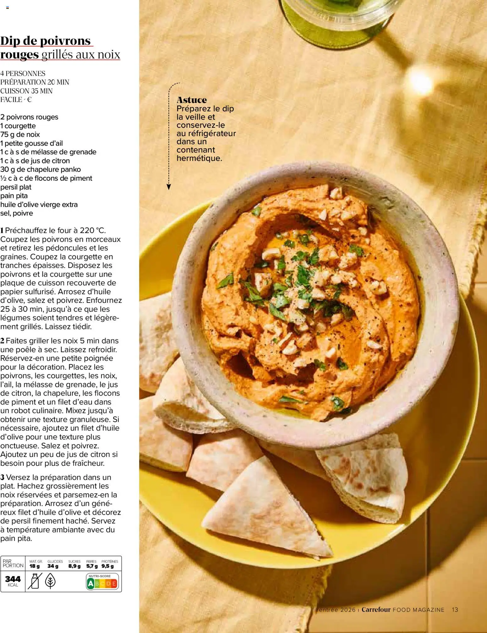 {H1} | Pagina: 13 | Producten: Papier, Filet, Courgette, Proteïne