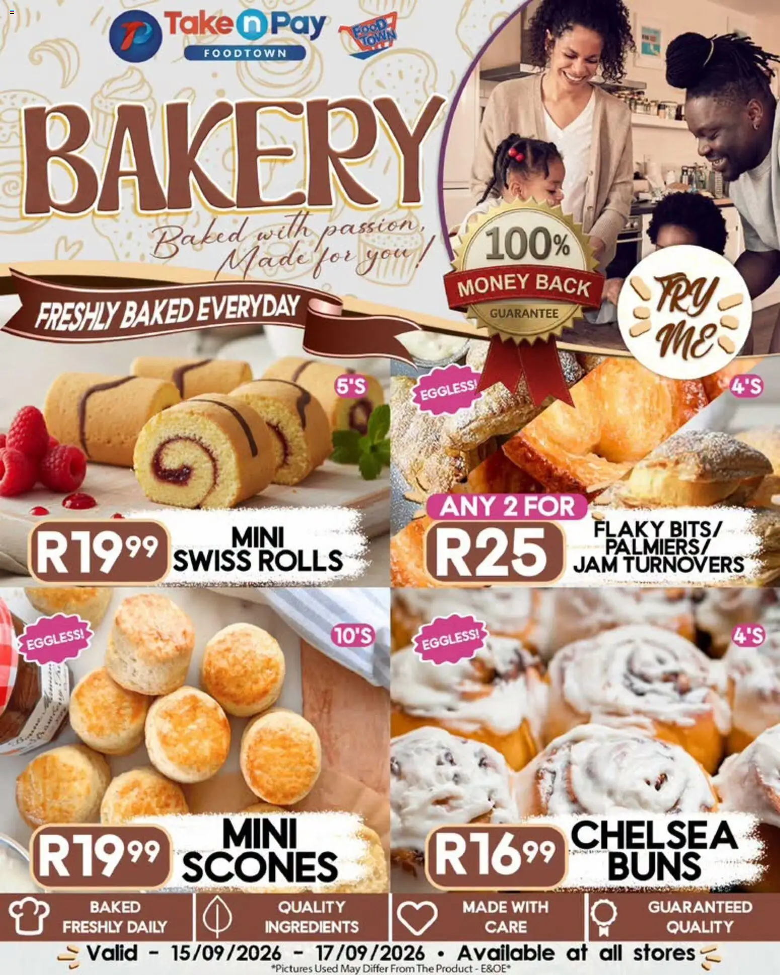 New Take n Pay catalogue – valid from 15/09/2026 | Page: 5 | Products: Jam, Bakery, Ingredients, Buns