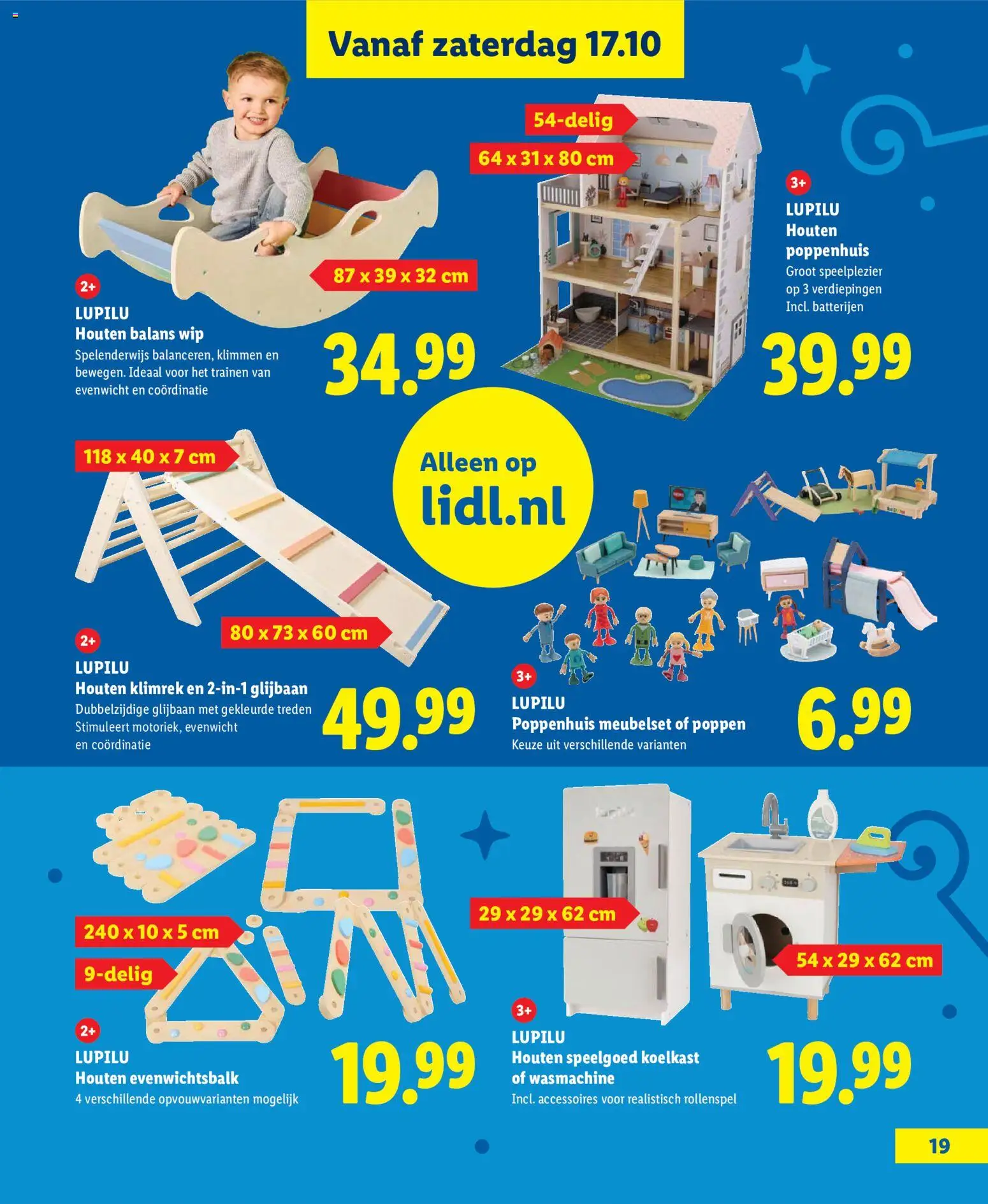{H1} | Pagina: 19 | Producten: Koelkast, Wasmachine, Speelgoed, Poppenhuis
