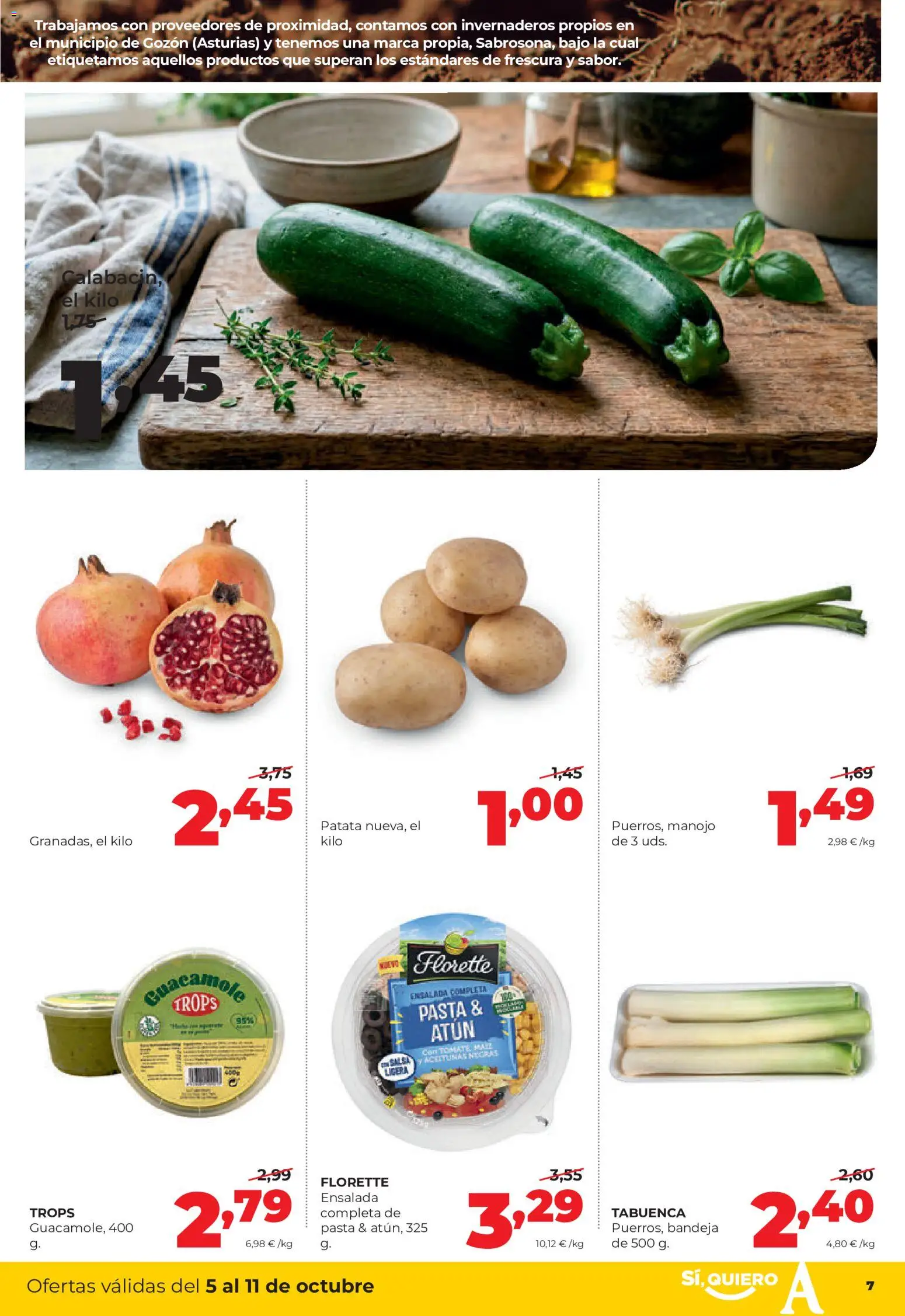 Alimerka folleto Castilla y León │ válido desde el 05/10/2026 | Página: 7 | Productos: Aceitunas, Atún, Guacamole, Bandeja