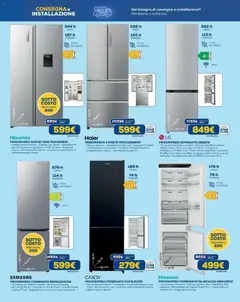 Anteprima del volantino Euronics volantino Venaria Reale valido a partire dal 09/09/2026 | Pagina: 3 | Prodotti: Porta, Compressore, Freezer, Illuminazione
