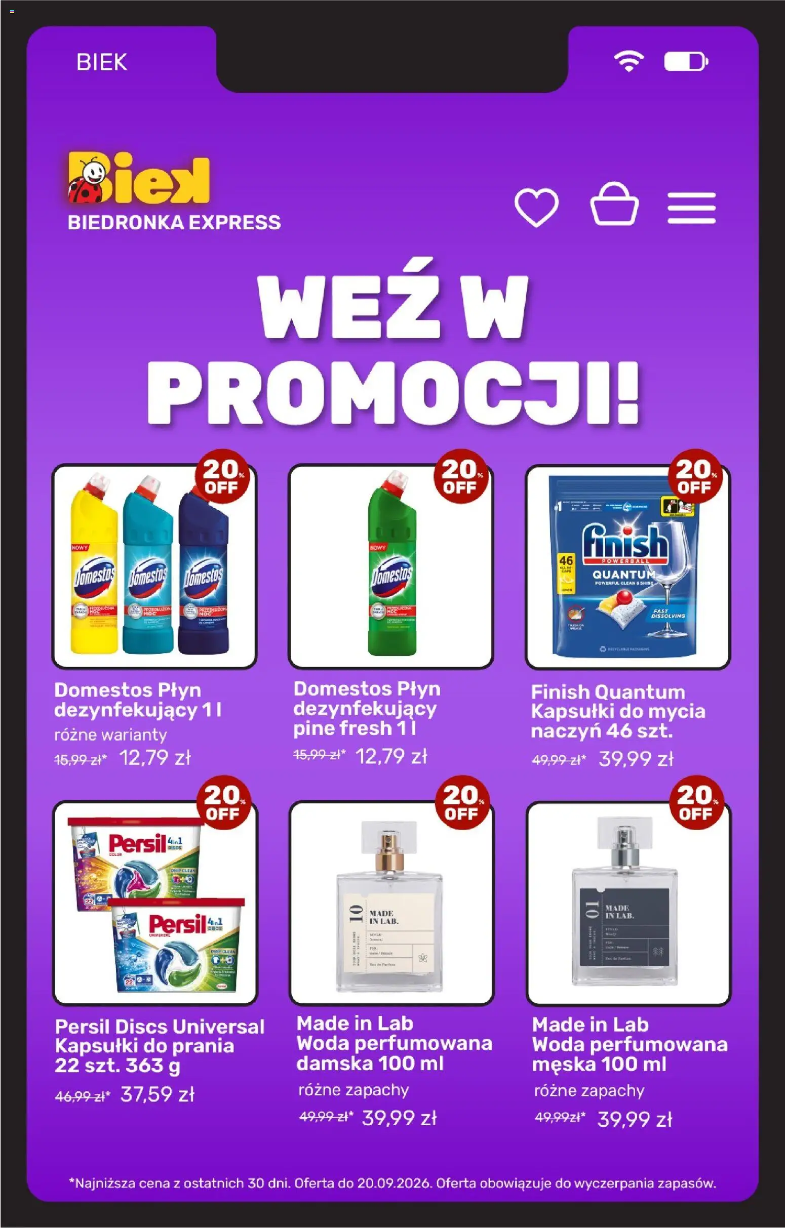 Biedronka gazetka - Biek od 18.09.2026 | Strona: 8 | Produkty: Kapsułki, Kapsułki do prania, Finish, Woda