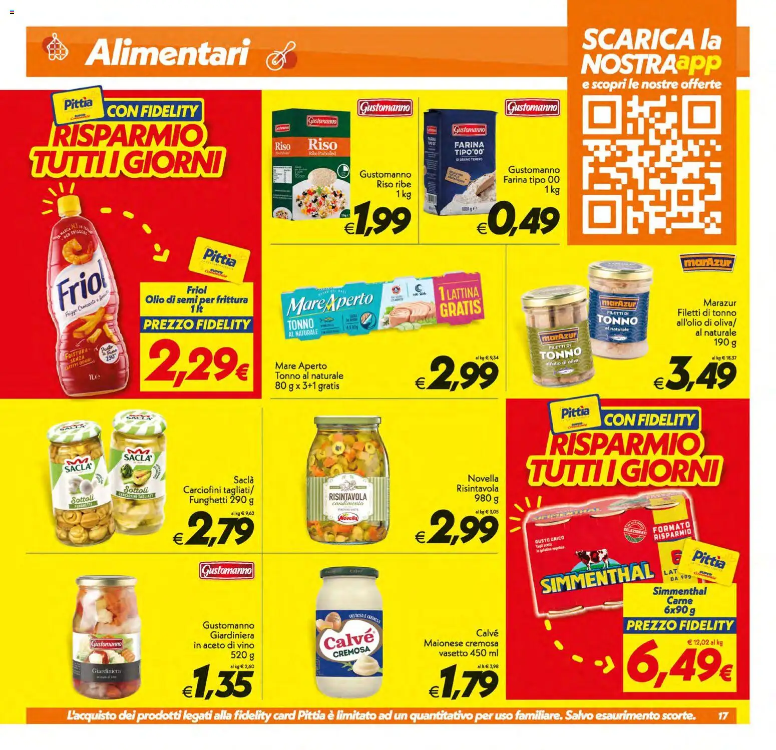 Volantino SuperConveniente del 19/06/2026 | Pagina: 17 | Prodotti: Riso, Vino, Farina, Tonno
