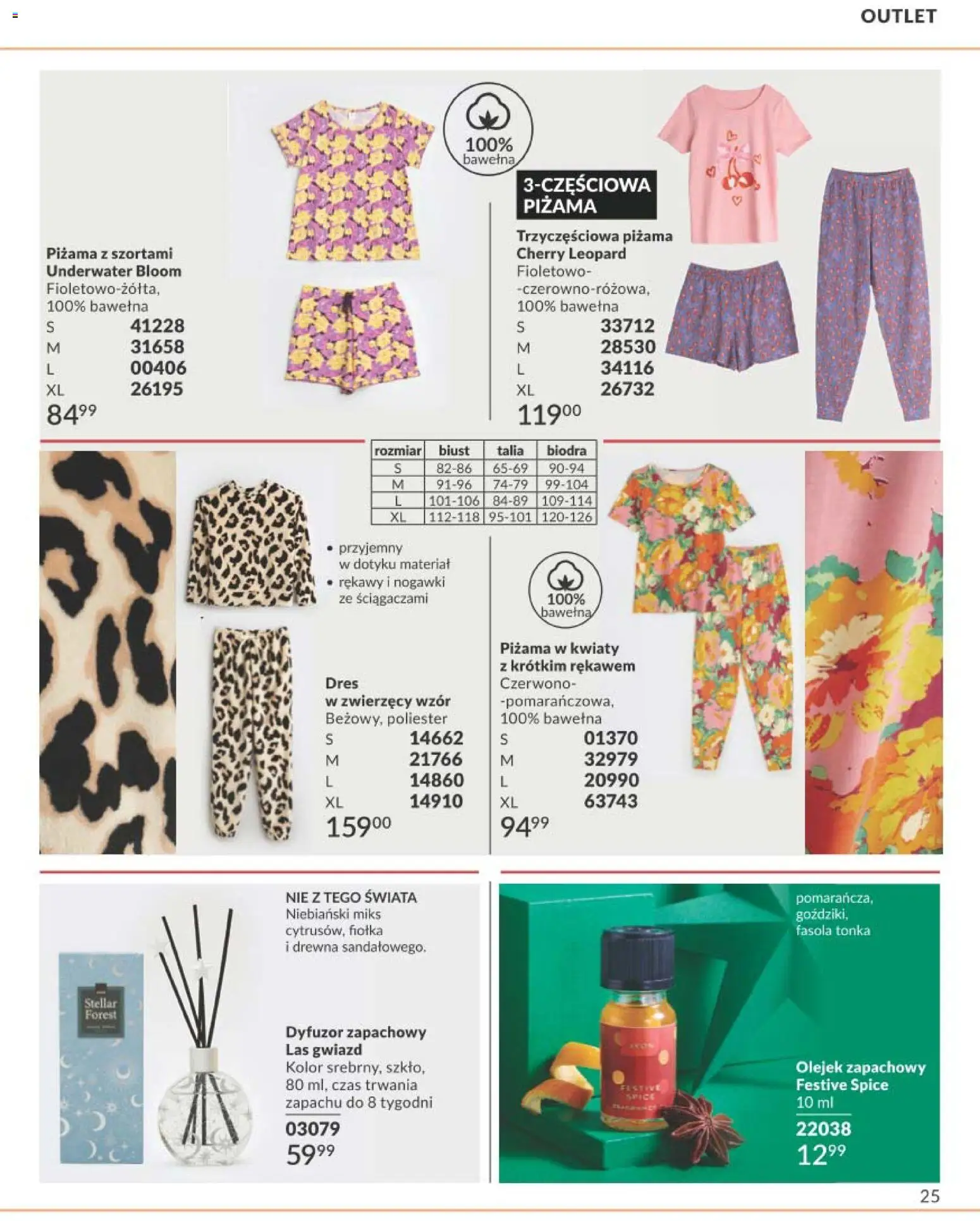 Avon Katalog Focus 10 2026 od 30.09.2026 | Strona: 25 | Produkty: Piżama, Dyfuzor zapachowy, Fasola, Kwiaty