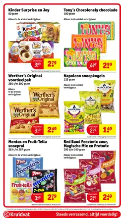 Tony's Chocolonely chocolade, 180 gram. Alleen in de winkel verkrijgbaar. - Voorbeeld van een folder van Kruidvat, geldig van 19.05.2026 | Pagina: 117