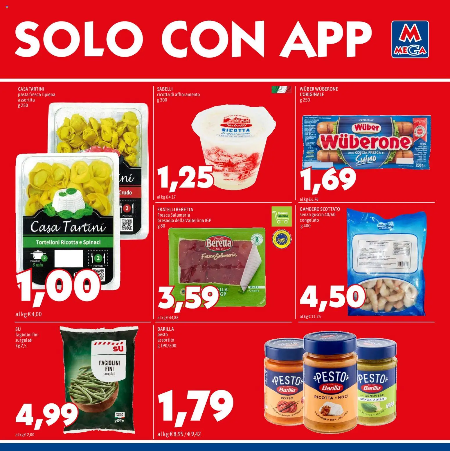 Volantino Mega del 07.05.2026 | Pagina: 7 | Prodotti: Aglio, Pasta, Spinaci, Pesto