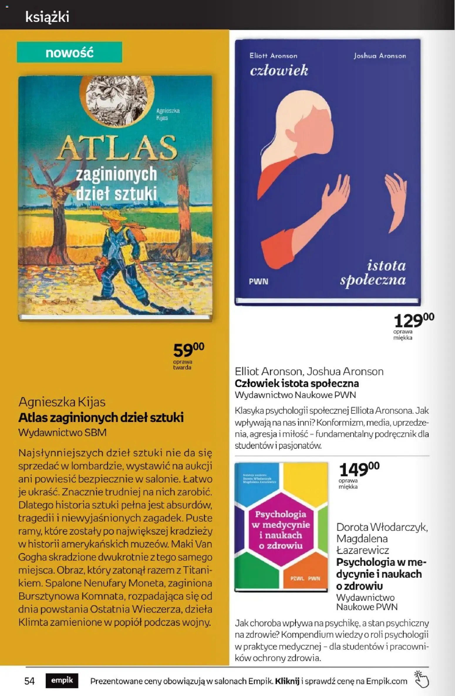 Empik promocje - Tom kultury Książki od 23.09.2026 | Strona: 54 | Produkty: Książki