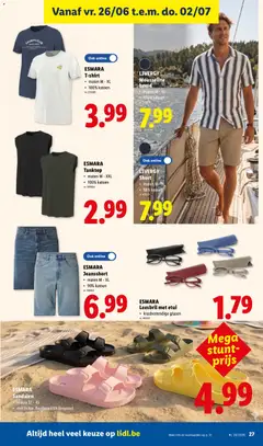 LIVERGY Mousseline hemd, maten M - XL, 100% katoen - Voorbeeld van een folder van Lidl, geldig van 22.06.2026 | Pagina: 27 | Producten: Etui, Tank top, Shirt, Hemd
