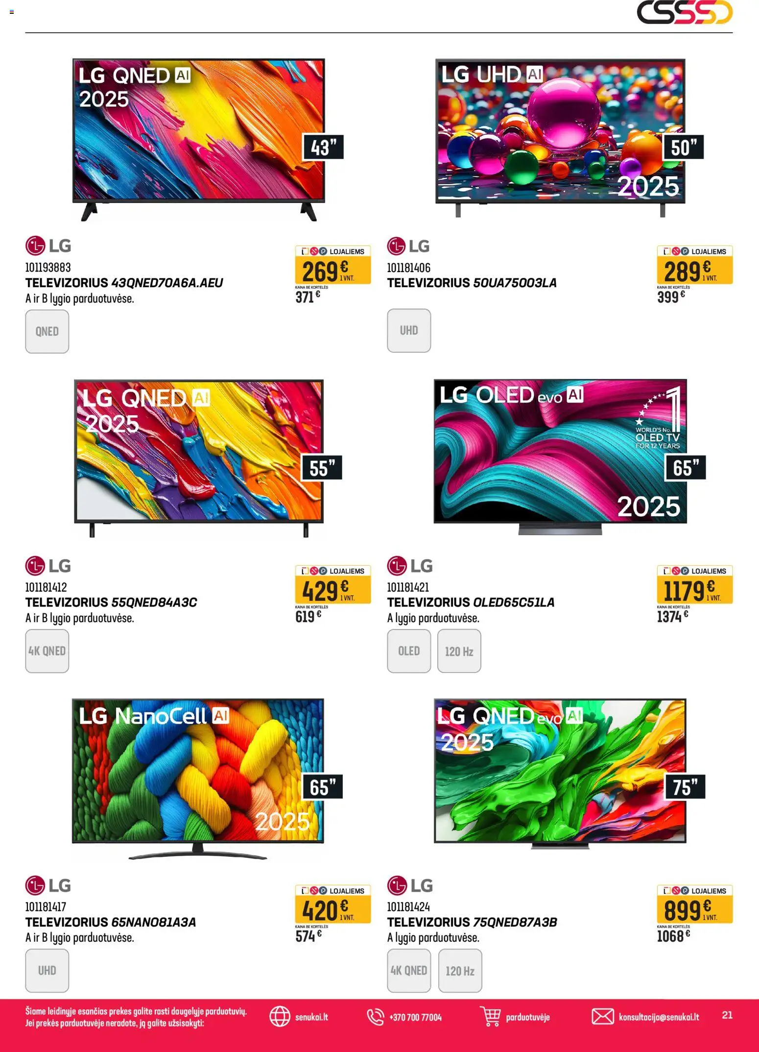 Senukai akcijos nuo 03.06.2026 | Puslapis: 21 | Prekių: Tv, Televizorius