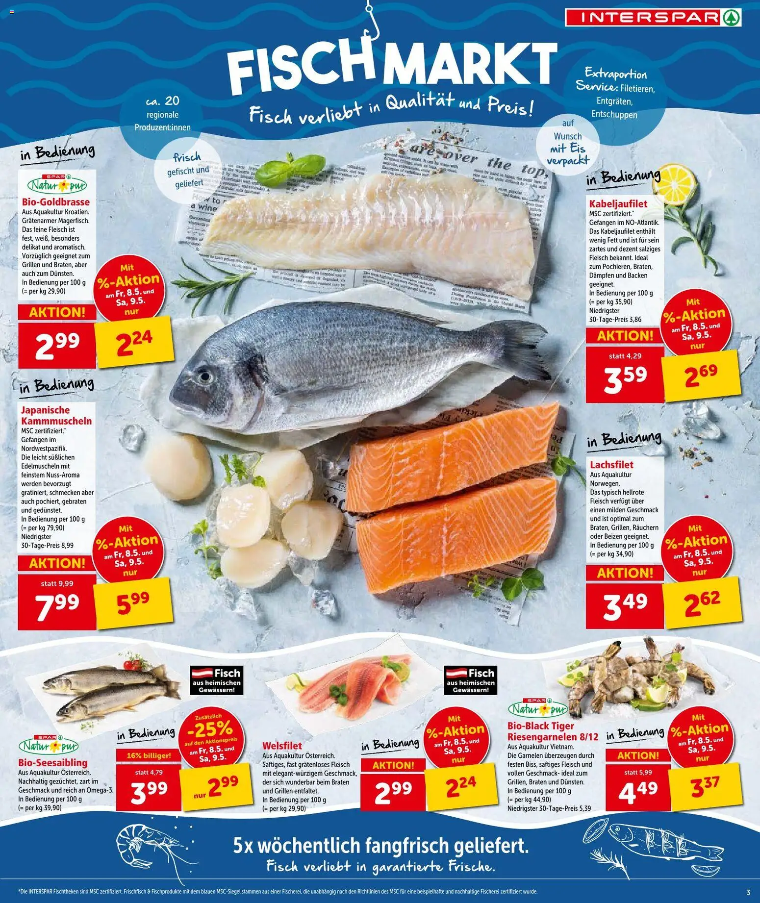 Interspar Flugblatt - Kärnten gültig ab 07.05.2026 | Seite: 3 | Produkte: Eis, Fisch