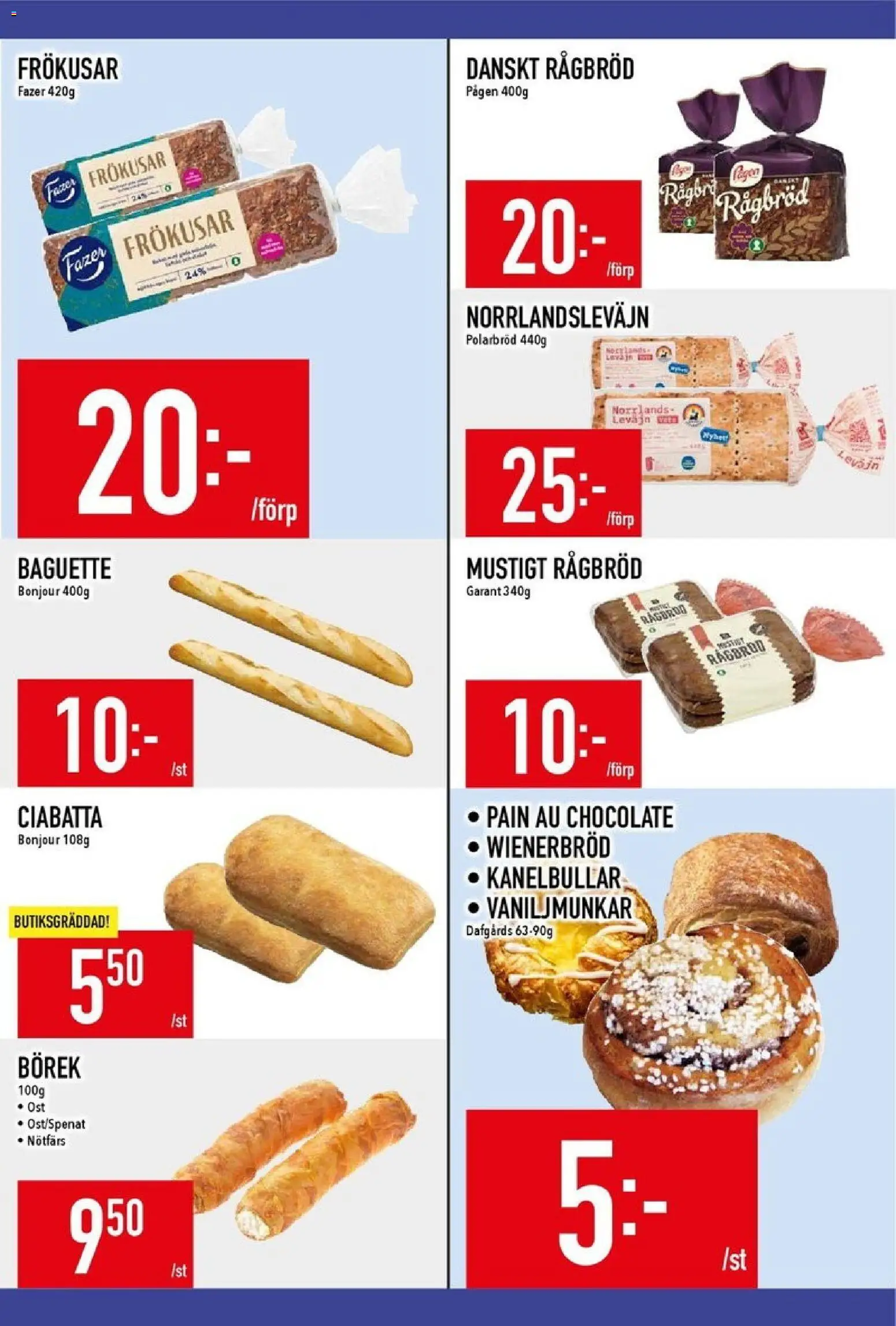 Matdax reklamblad aktuell från 10/08/2026 | Sida: 8 | Produkter: Baguette, Nötfärs, Ost