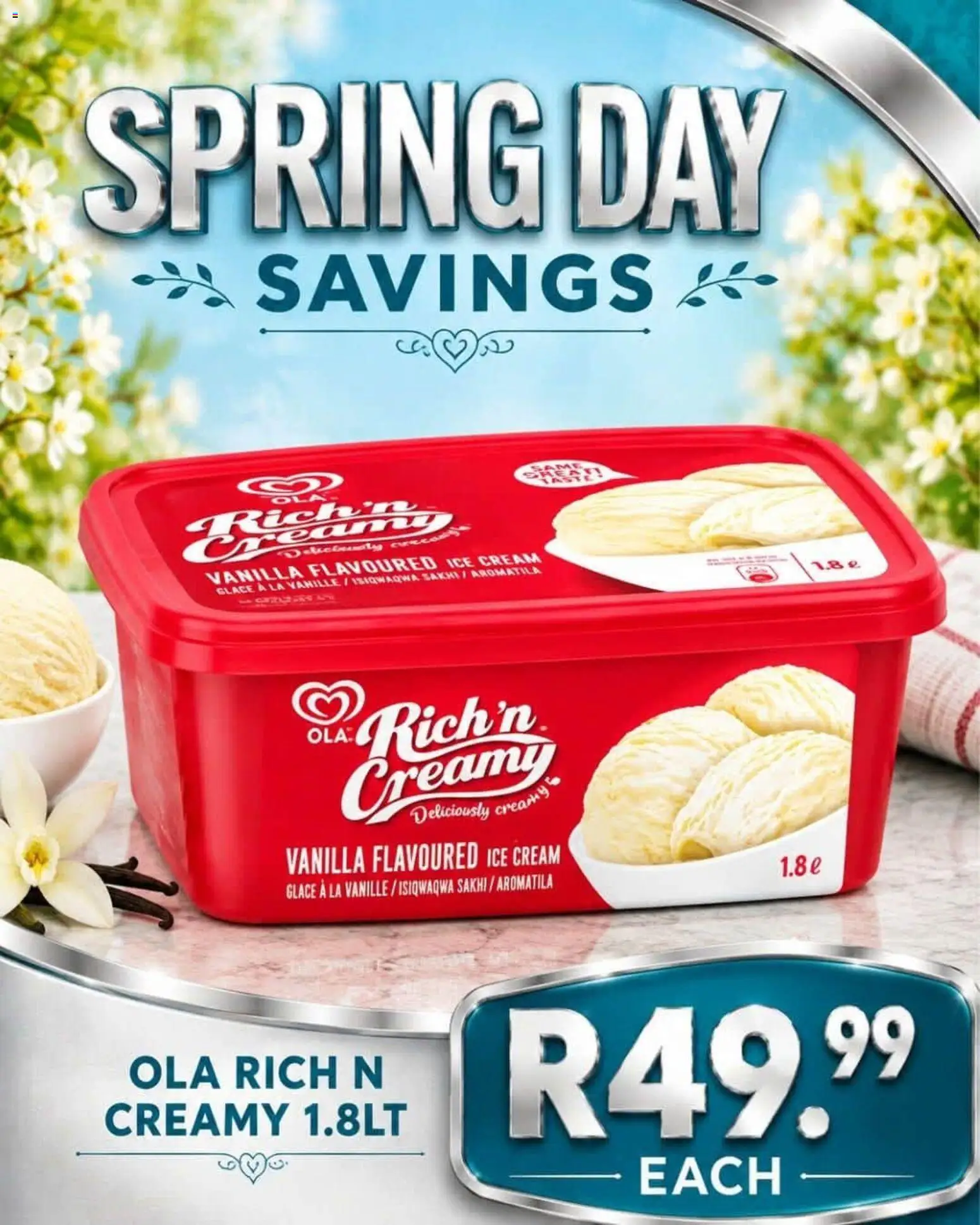 New Take n Pay catalogue – valid from 01/09/2026 | Page: 7 | Products: Vanilla, Cream, Ice cream
