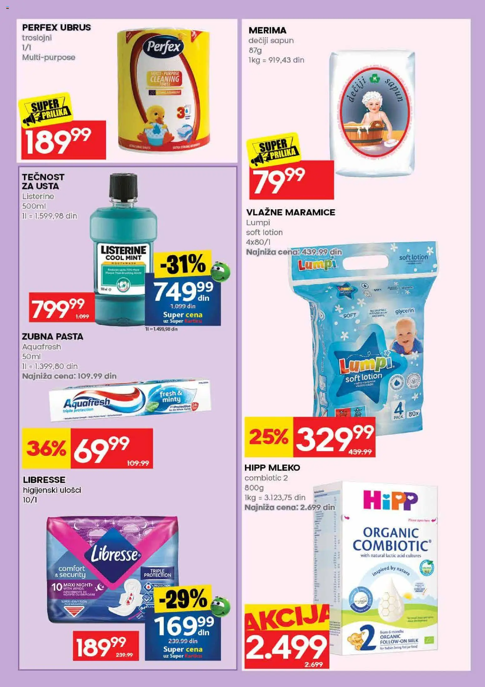 Idea katalog - važi od 31.08.2026 | Strana: 53 | Proizvode: Pasta, Ubrus, Mleko, Vlažne maramice