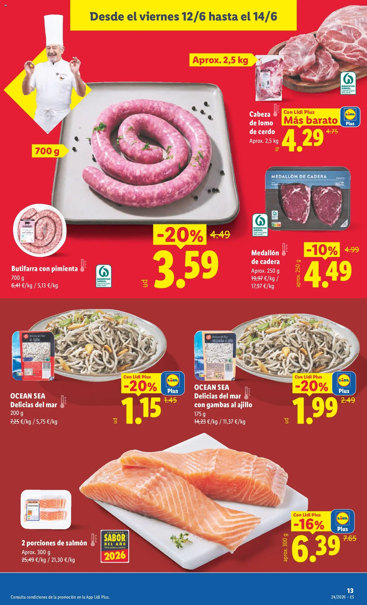 Lidl folleto Baleares │ válido desde el 08.06.2026 | Página: 13 | Productos: Cerdo