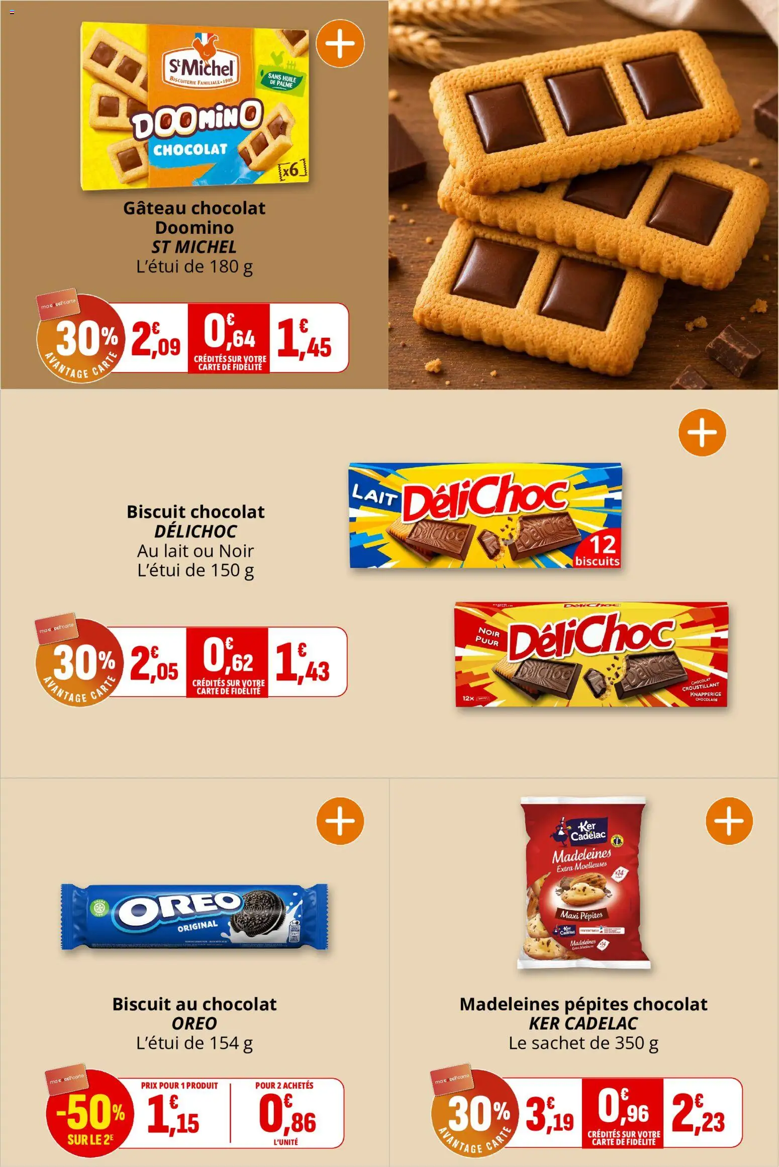 {H1} | Page: 21 | Produits: Madeleines, Oreo, Lait, Biscuits