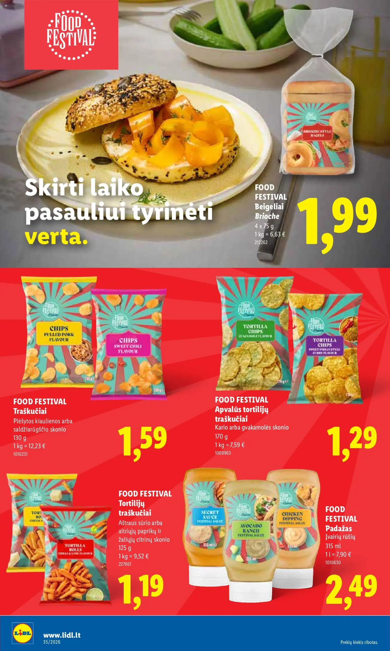 LIDL akcijos nuo 2026.08.24 | Puslapis: 20 | Prekių: Kiaulienos, Padažas, Traškučiai