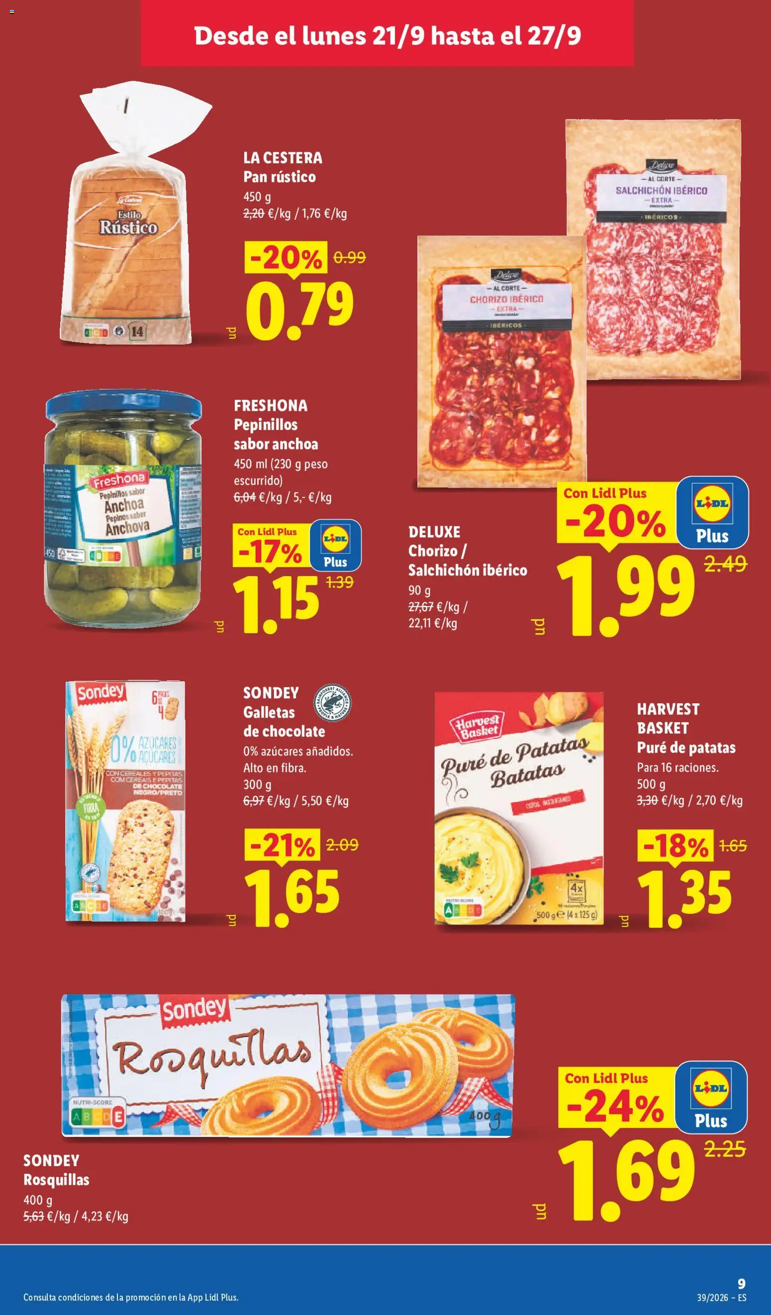 Lidl folleto │ válido desde el 21/09/2026 | Página: 17 | Productos: Puré, Pepinos, Peso, Patatas