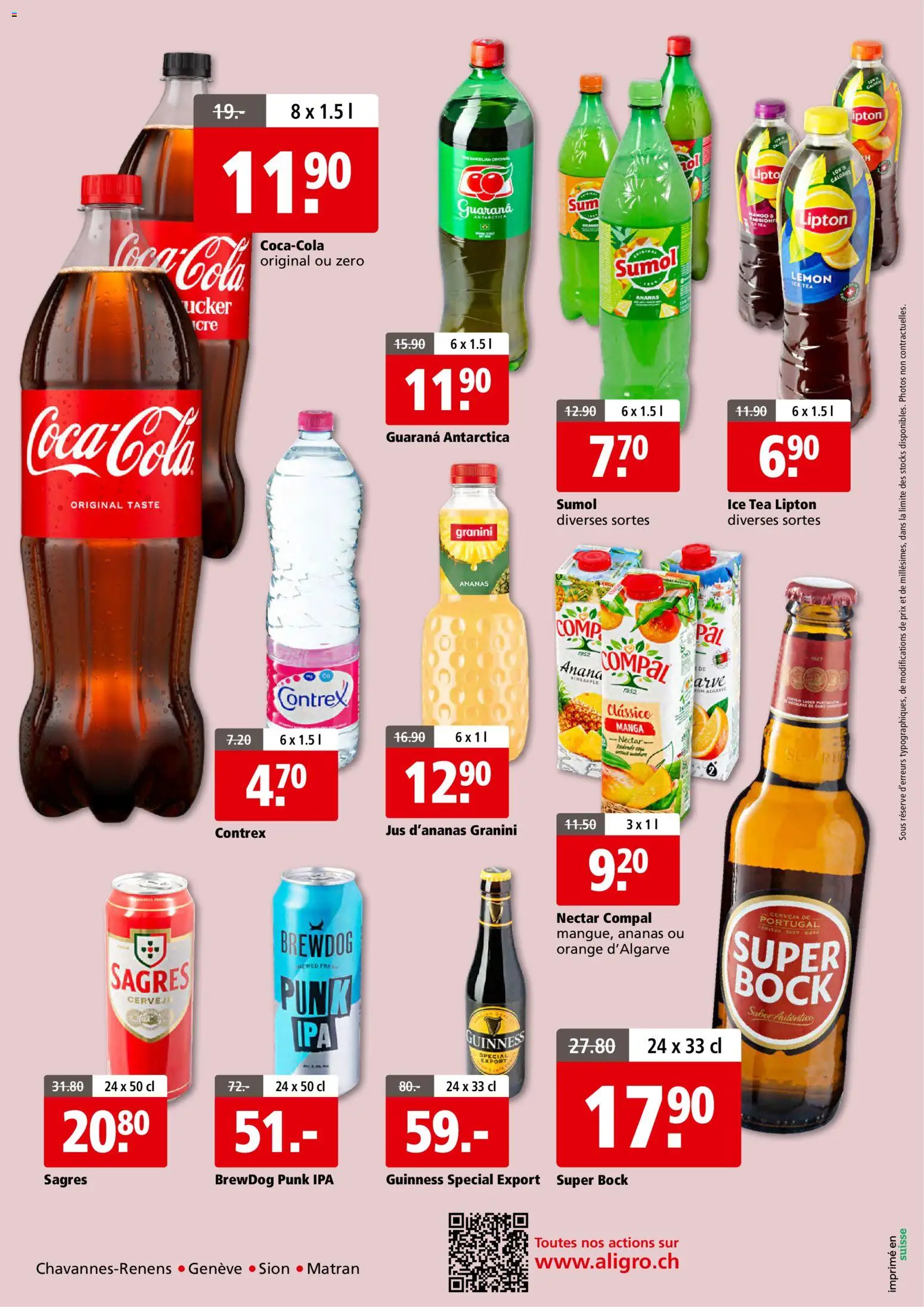 Aligro aktionen Gourmand Chavannes, Matran, Genève, Sion – gültig ab 26.10.2026 | Seite: 12 | Produkte: Coca Cola, Ananas