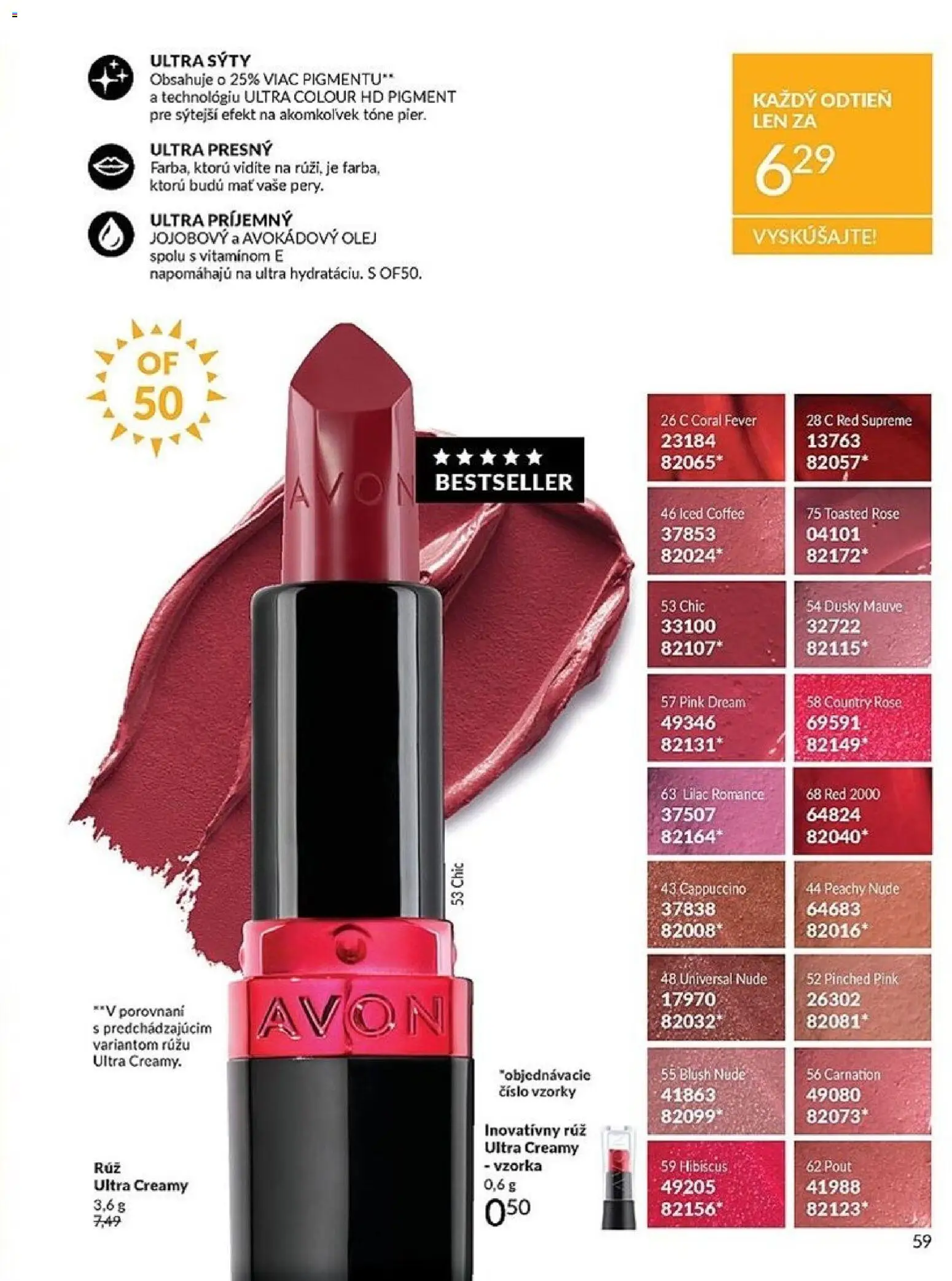 Nové Avon akcie – leták je platný od 01.06.2026 | Strana: 59 | Produkty: Olej