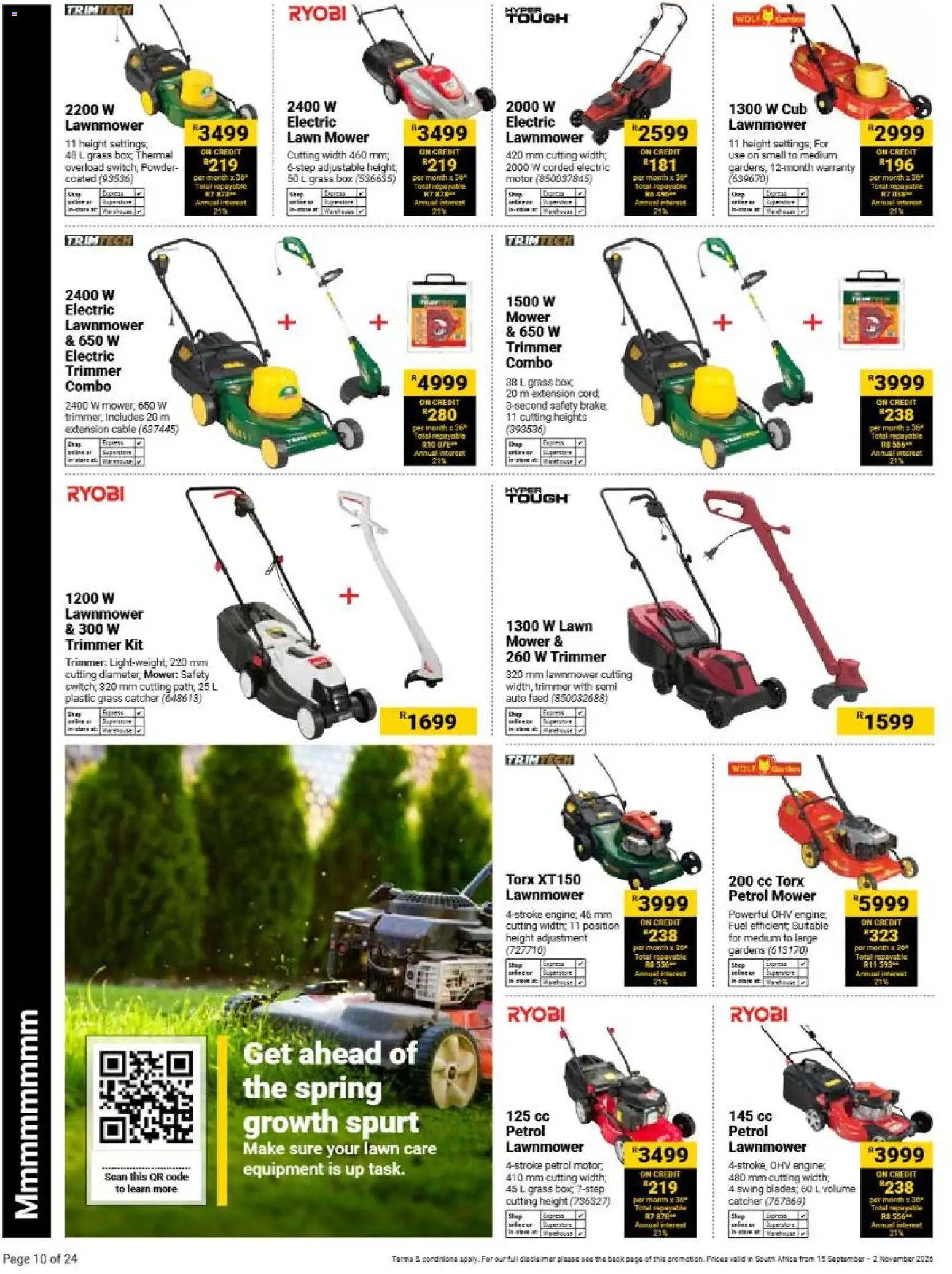 New Builders catalogue – valid from 15/09/2026 | Page: 10 | Products: Cable, Mower, Box, Powder