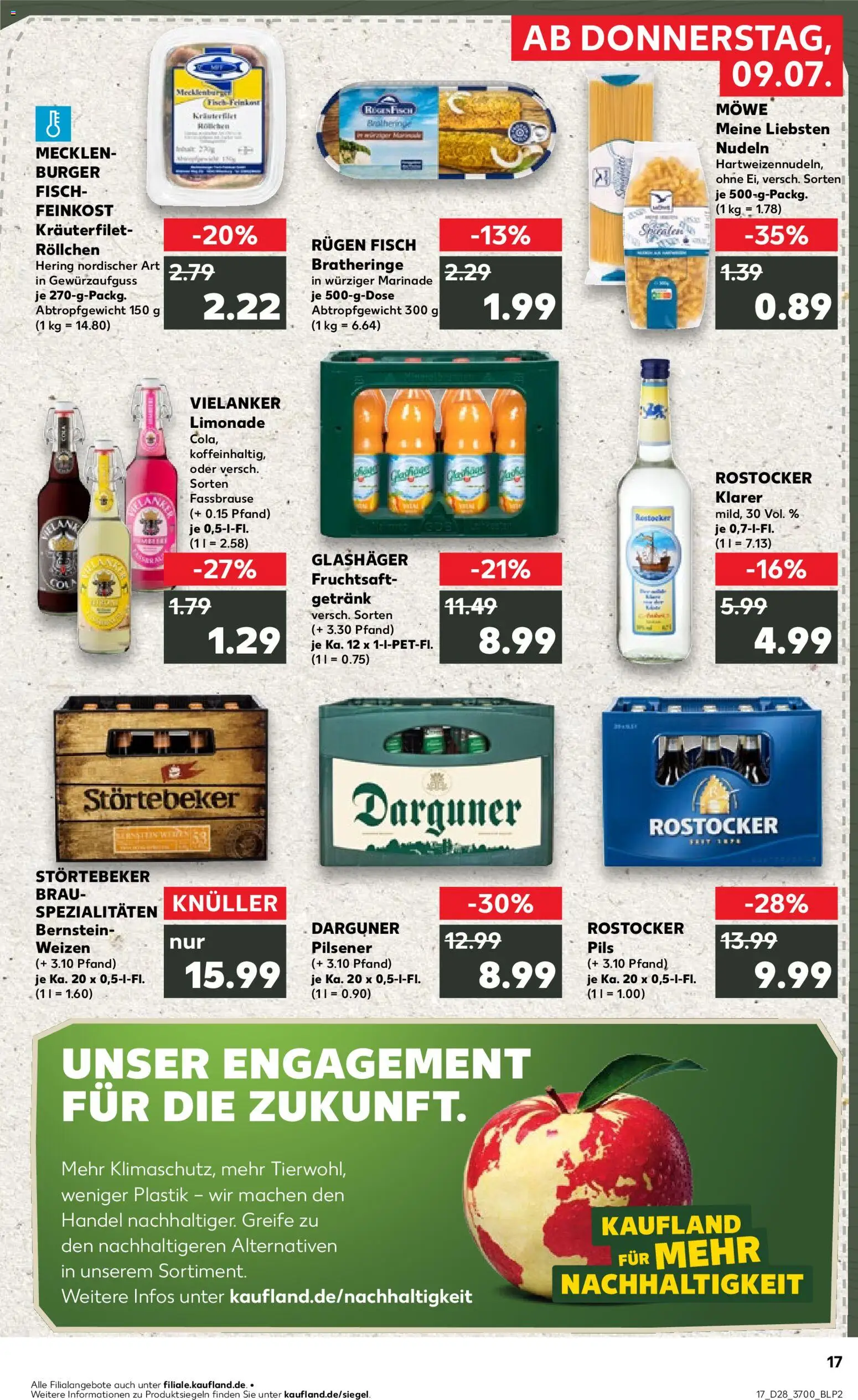 Kaufland Německo leták - Rostock od 09.07.2026 | Strana: 17 | Produkty: Burger, Cola