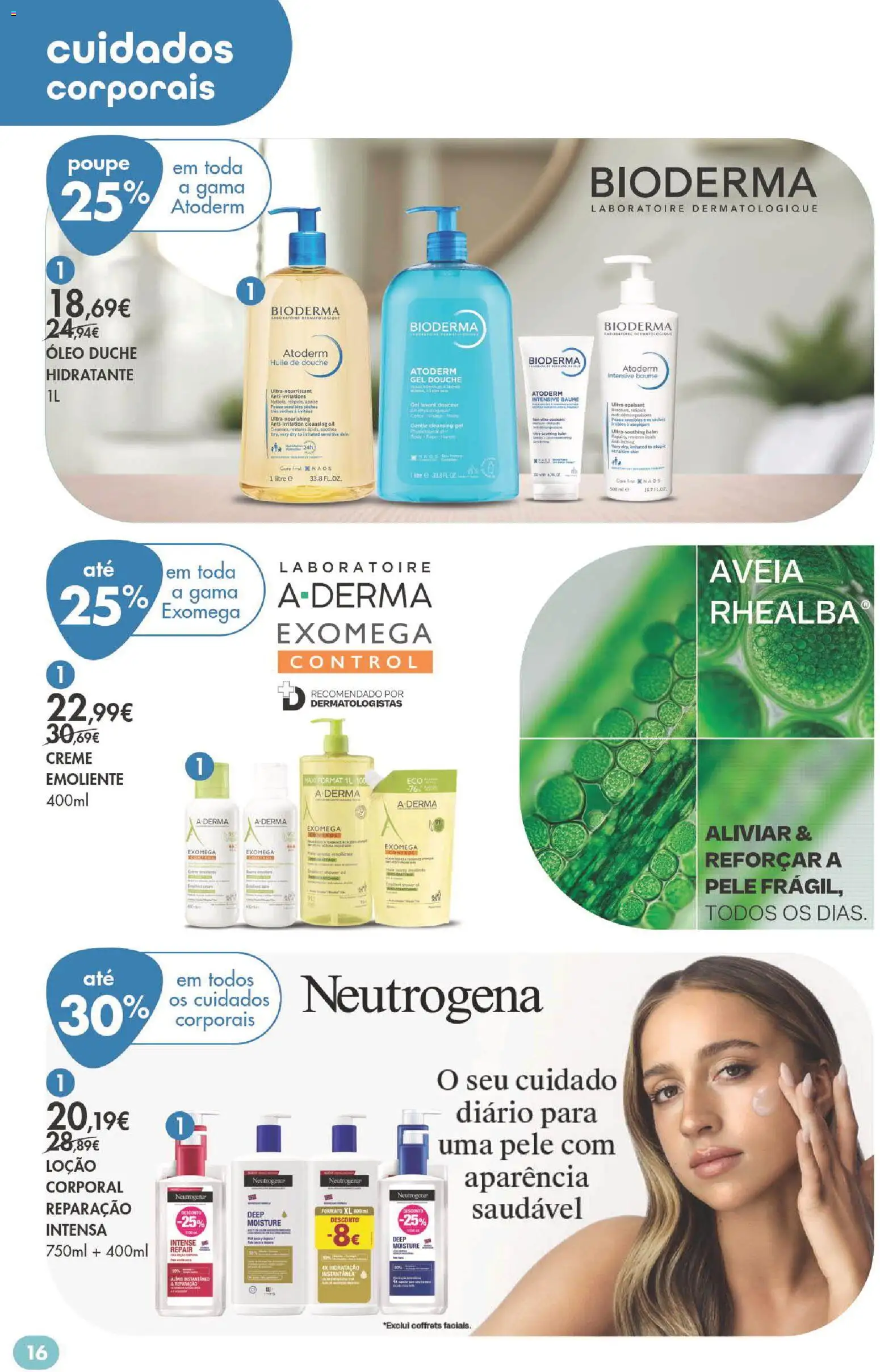 Pingo Doce Bem Estar Verão Lojas │ válido de 02/07/2026 | Página: 16 | Produtos: Aveia, Óleo, Creme