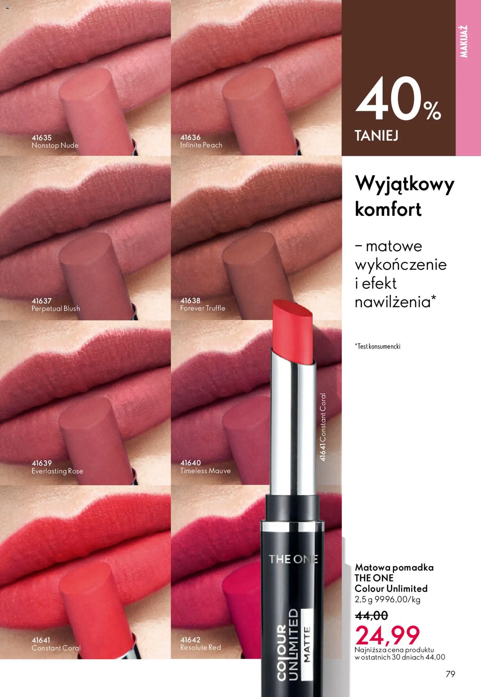 Oriflame Katalog 8 2026 od 27.05.2026 | Strona: 79 | Produkty: Pomadka, Makijaż