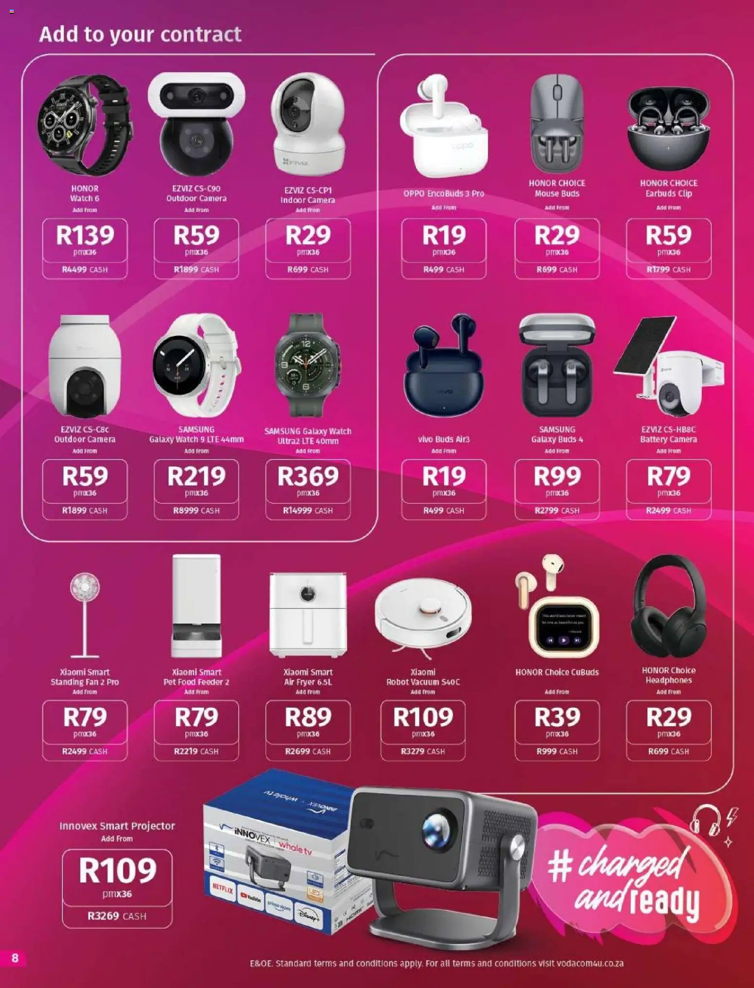 New Vodacom catalogue – valid from 01/10/2026 | Page: 8 | Products: Pet food, Watch, Mouse, Fryer