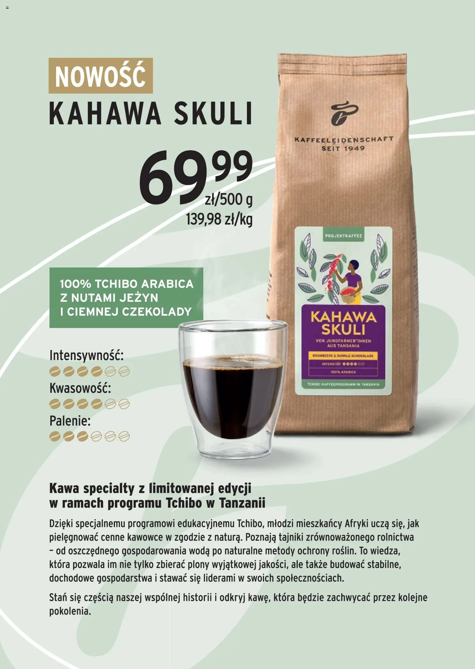 Tchibo promocje od 16.06.2026 | Strona: 14 | Produkty: Czekolady, Tchibo, Kawa, Woda