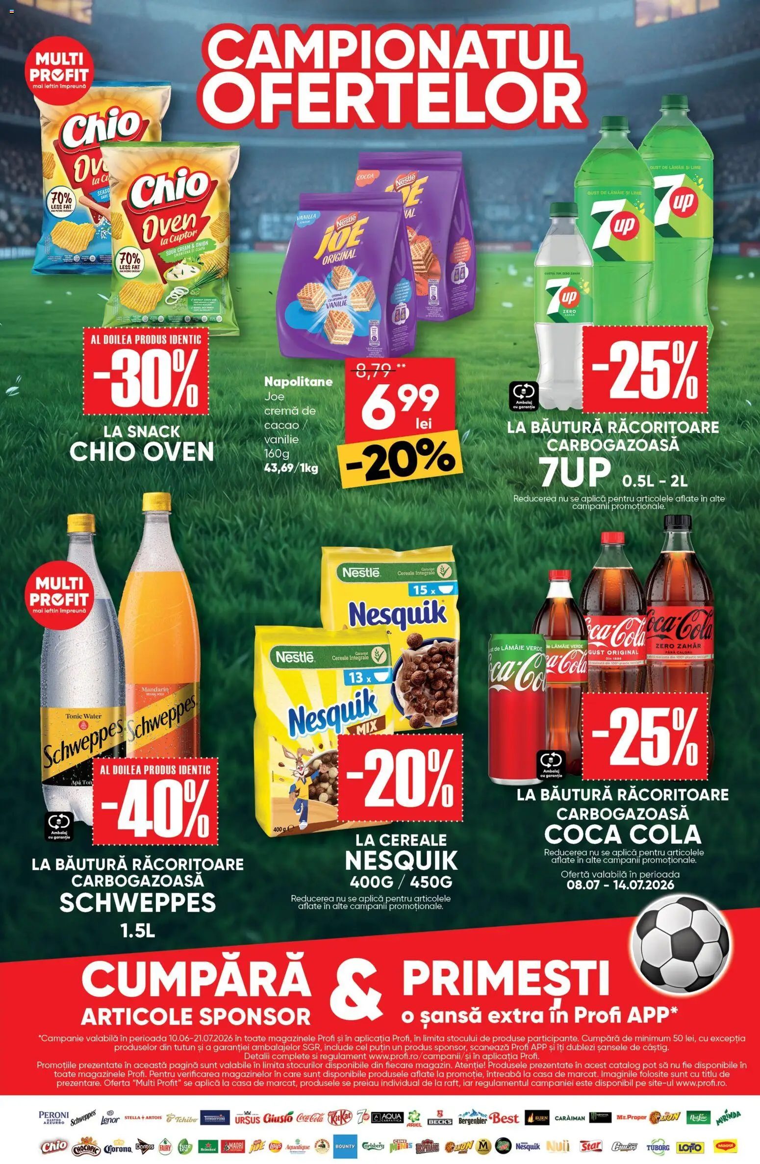 Noul catalog Profi – valabil de la 08.07.2026 | Pagină: 3 | Produse: Napolitane, Cacao, Ceapă, Zahăr