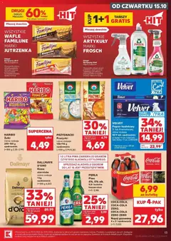 Pogląd oferty "Kaufland aktualna gazetka" - ważna od 15.10.2026 | Strona: 13 | Produkty: Kawa ziarnista, Coca cola, Kawa, Piwo