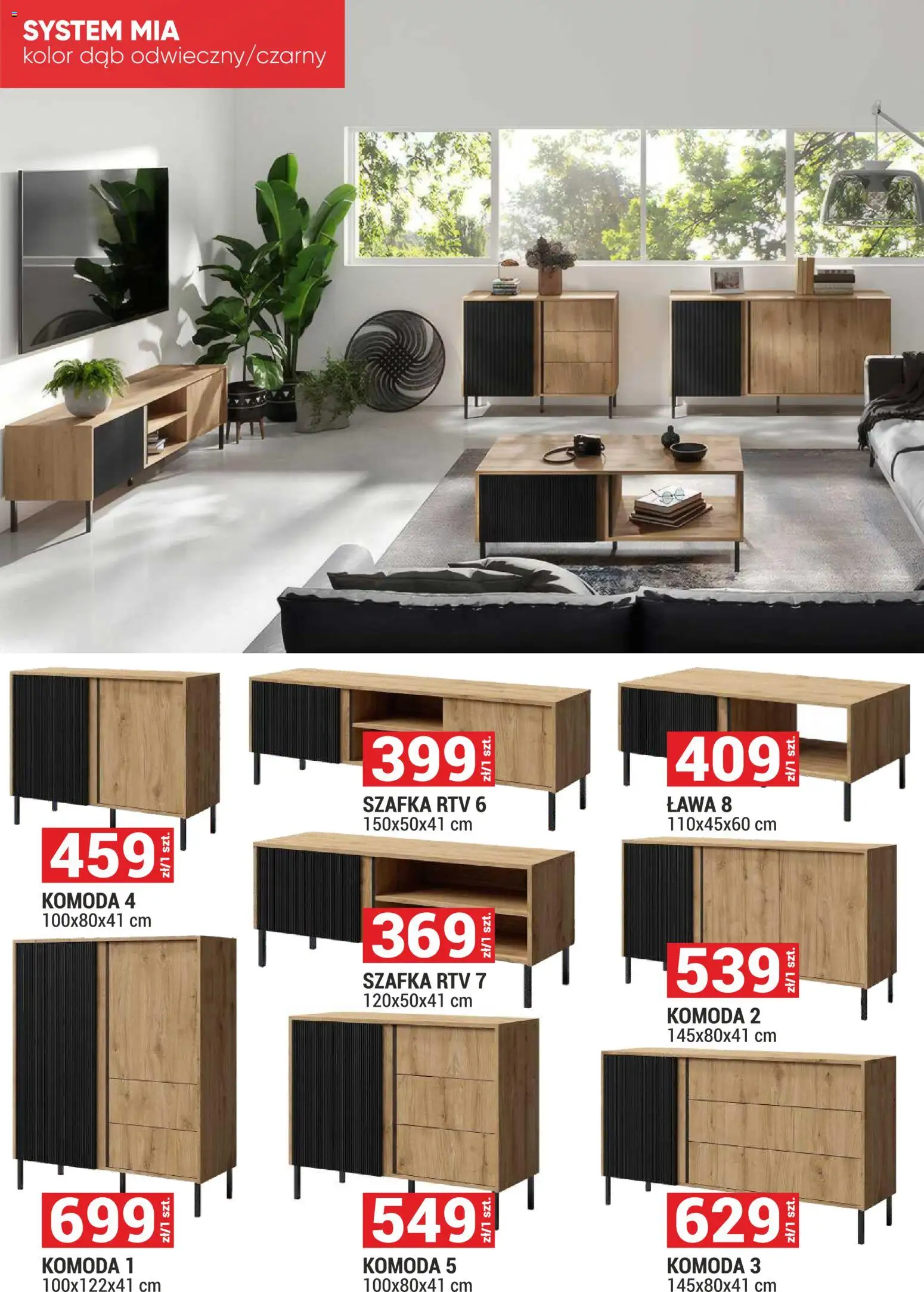 Merkury Market gazetka - Meble od 01.10.2026 | Strona: 23 | Produkty: Komoda, szafka RTV