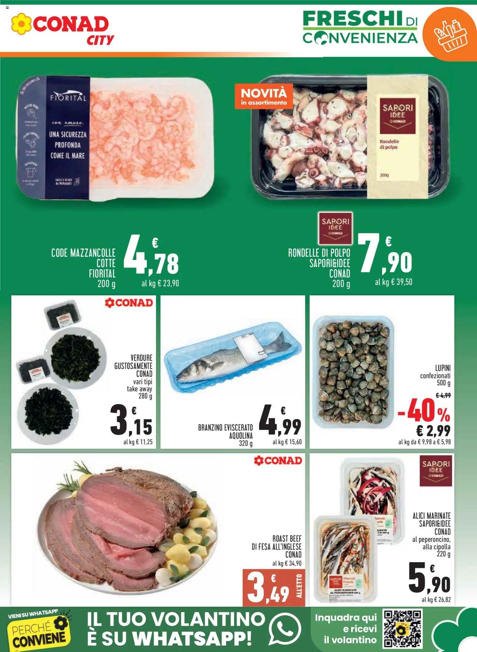 Volantino Conad del 24/09/2026 | Pagina: 3 | Prodotti: Polpo, Verdure, Cipolla, Alici