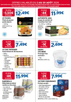 Costco - Prévisualisation de Costco catalogue valide à partir de 03/08/2026 | Page: 17 | Produits: Framboise, Crevettes, Macarons, Beurre