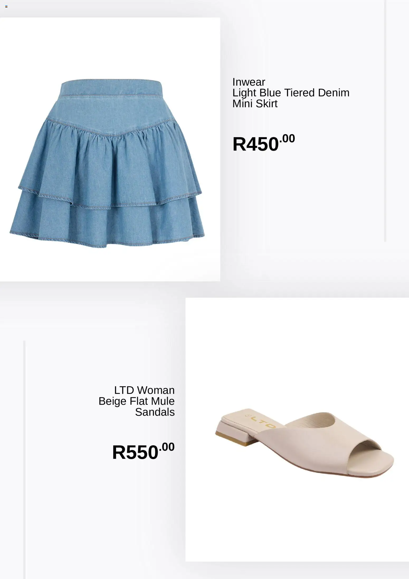 New Truworths catalogue – valid from 18/10/2026 | Page: 5 | Products: Sandals, Skirt, Light