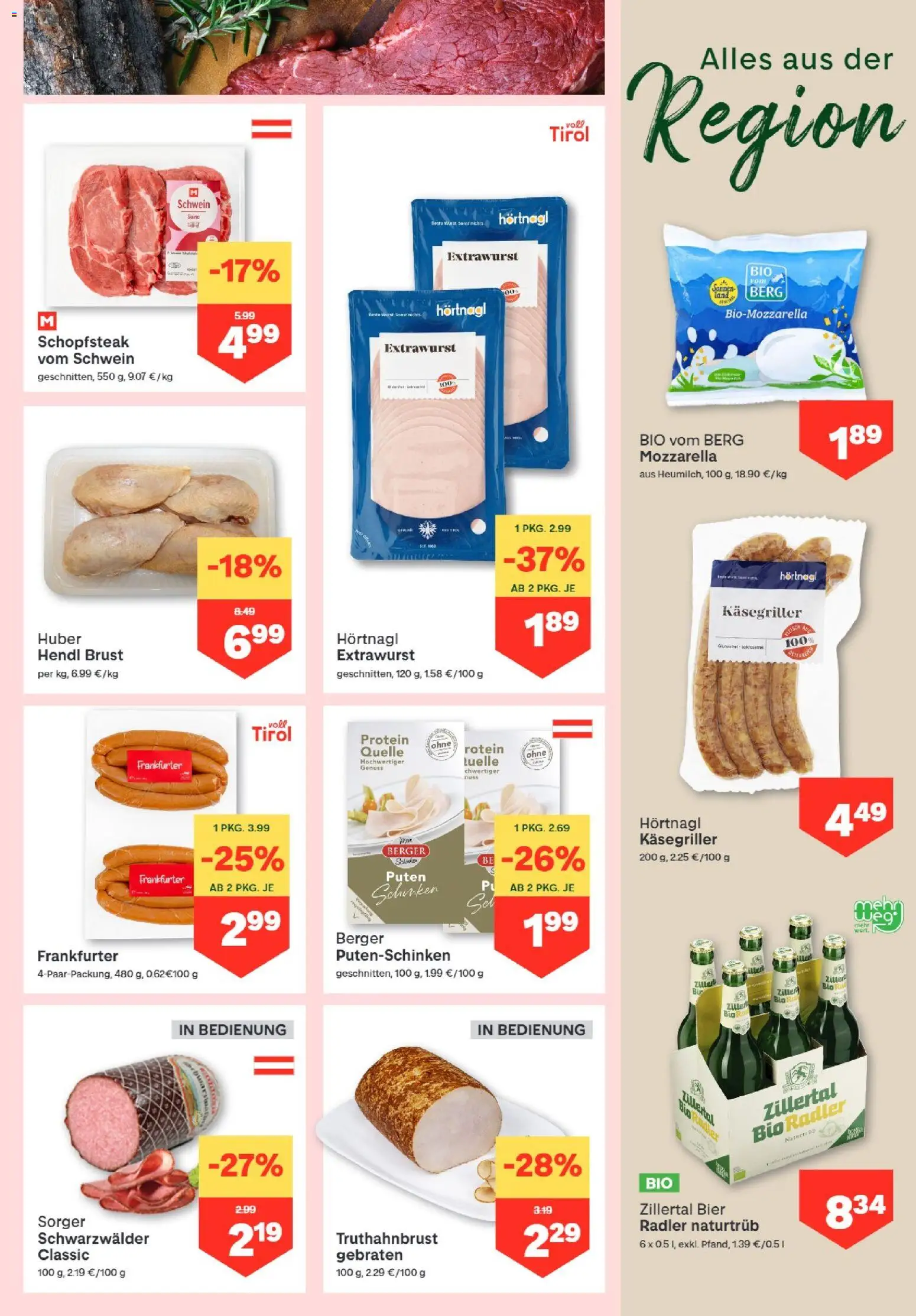 MPREIS Dellach im Drautal gültig ab 10.09.2026 | Seite: 3 | Produkte: Wurst, Radler, Schinken, Bier