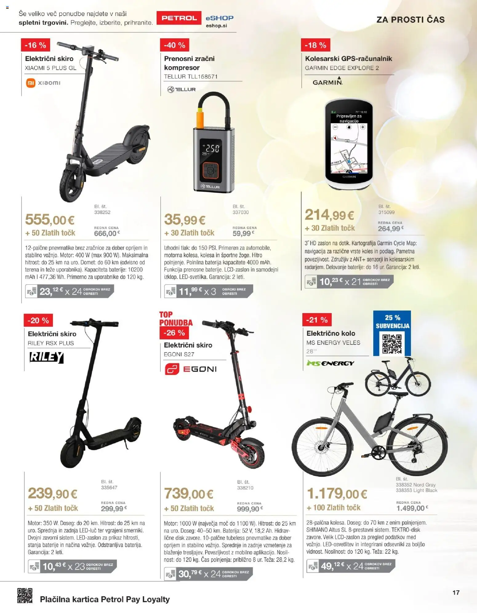 Novi Petrol katalog ponudbe – veljaven od 01.06.2026 | Stran: 17