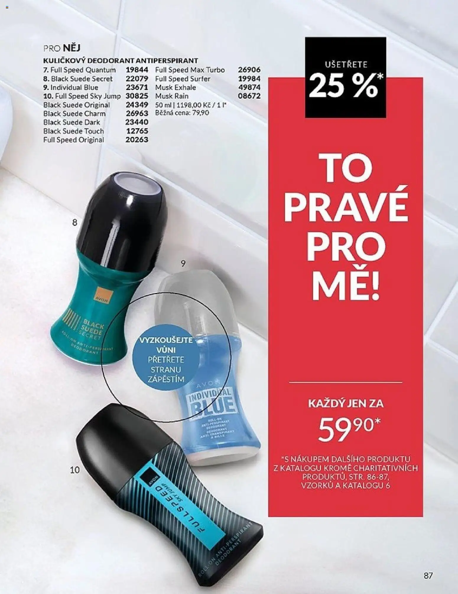 Avon Katalog 05/2026 od 01.05.2026 | Strana: 87 | Produkty: Deodorant, Antiperspirant