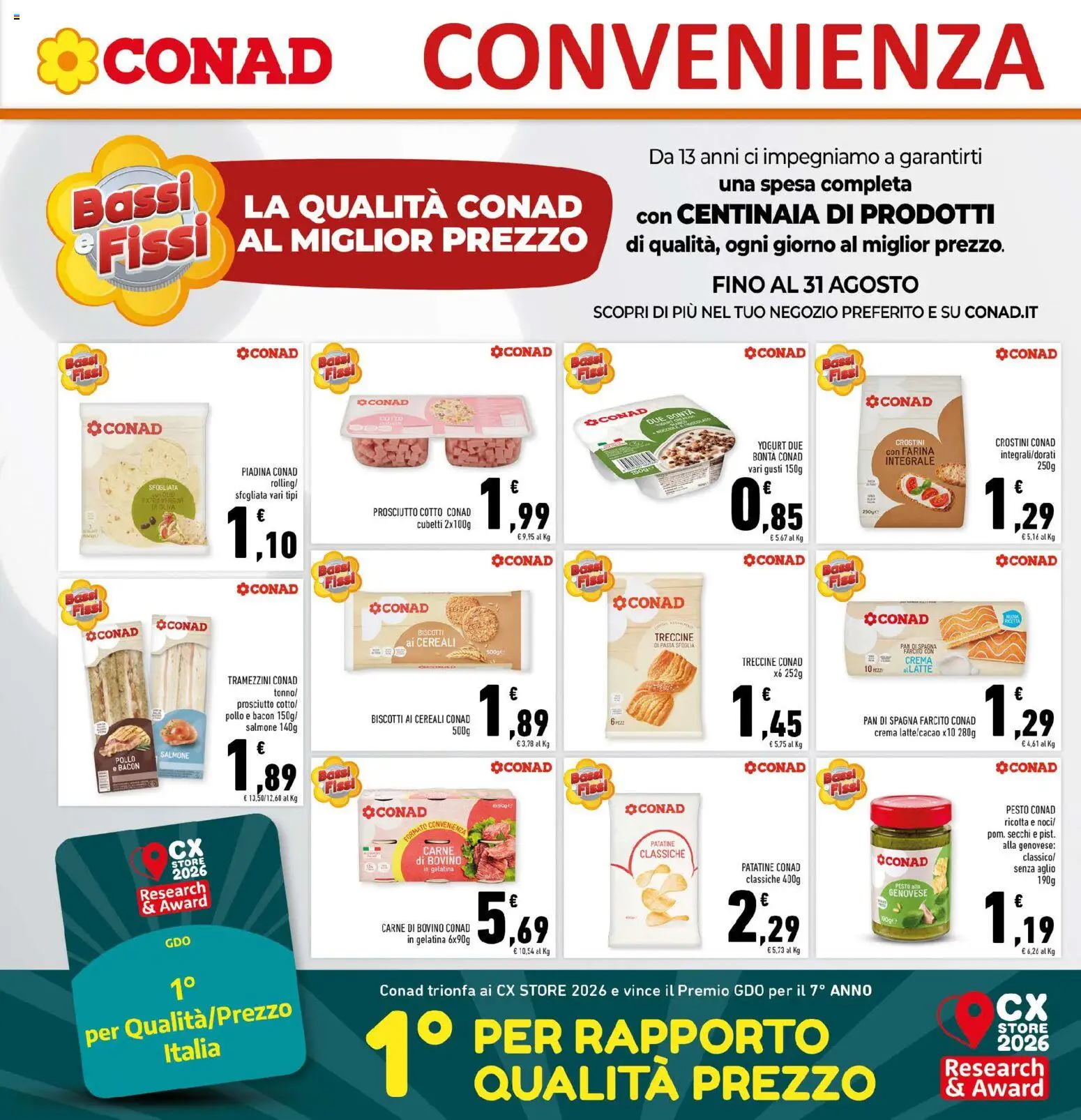 Volantino Conad del 01/07/2026 | Pagina: 22 | Prodotti: Salmone, Cereali, Pesto, Crostini