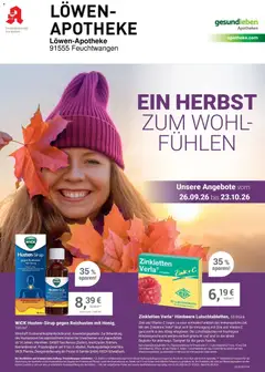 Angebote - Ihre Apotheke vor Ort: Jetzt alle Angebote auch online entdecken! ab 26.09.2026 gültig