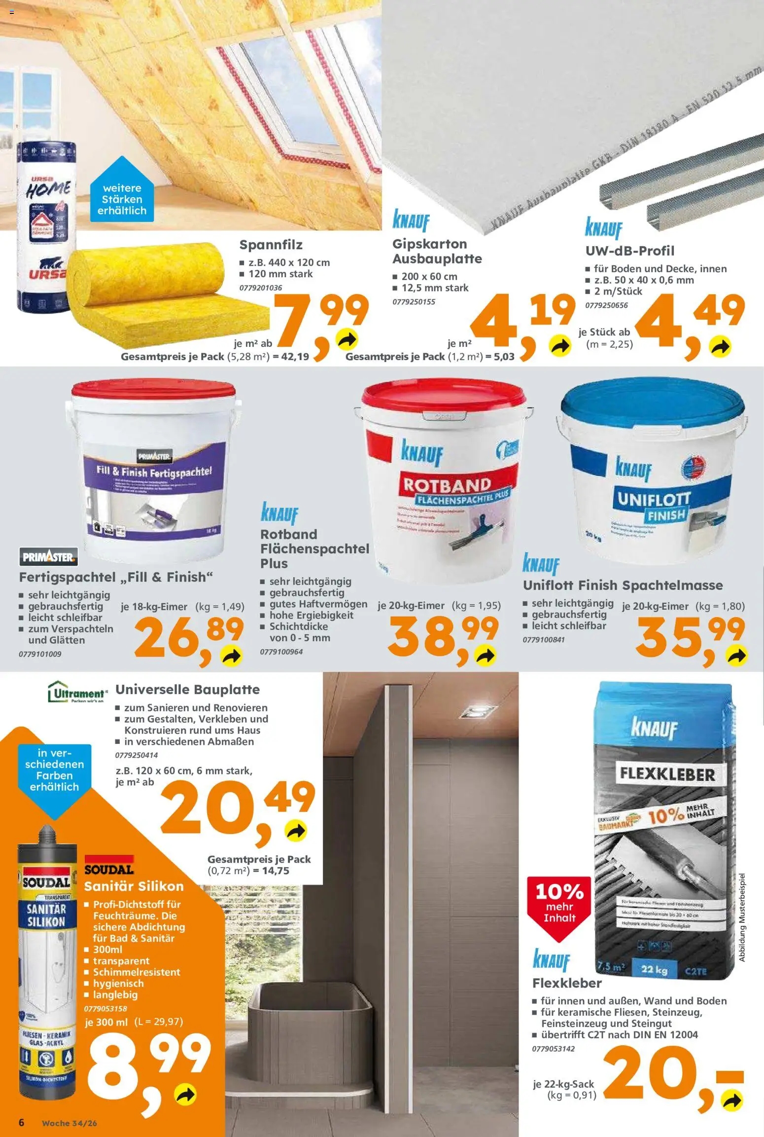 Globus Baumarkt Prospekt Neustadt an der Weinstraße – gültig ab 17.08.2026 | Seite: 6 | Produkte: Bad, Finish
