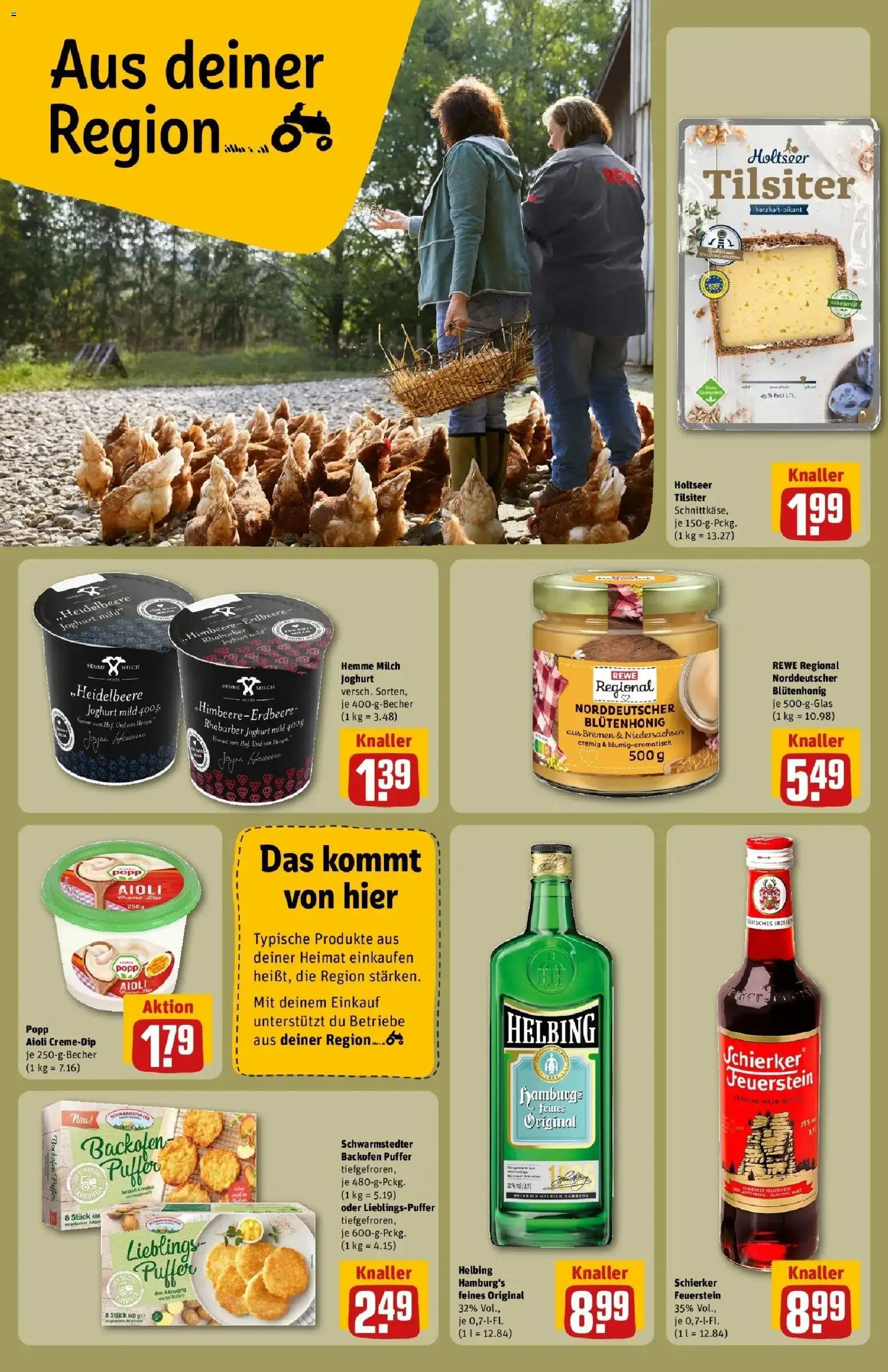 REWE Prospekt ab 24.08.2026 zum Blättern » Angebote | Seite: 20 | Produkte: Milch, Joghurt, Backofen, Rhabarber