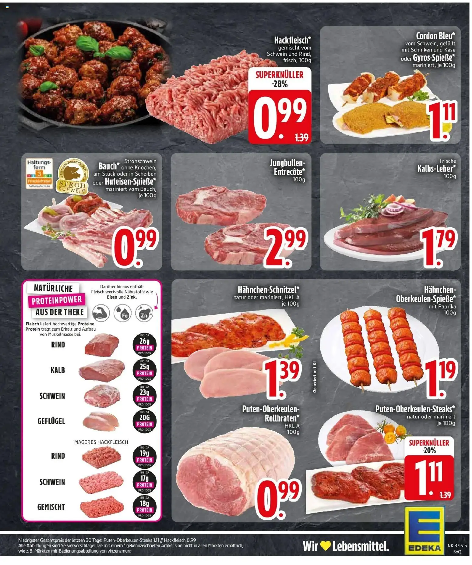 Edeka Prospekt Türkenfeld (ab 07.09.2026) » Angebote Online | Seite: 17 | Produkte: Käse, Theke, Paprika, Schinken