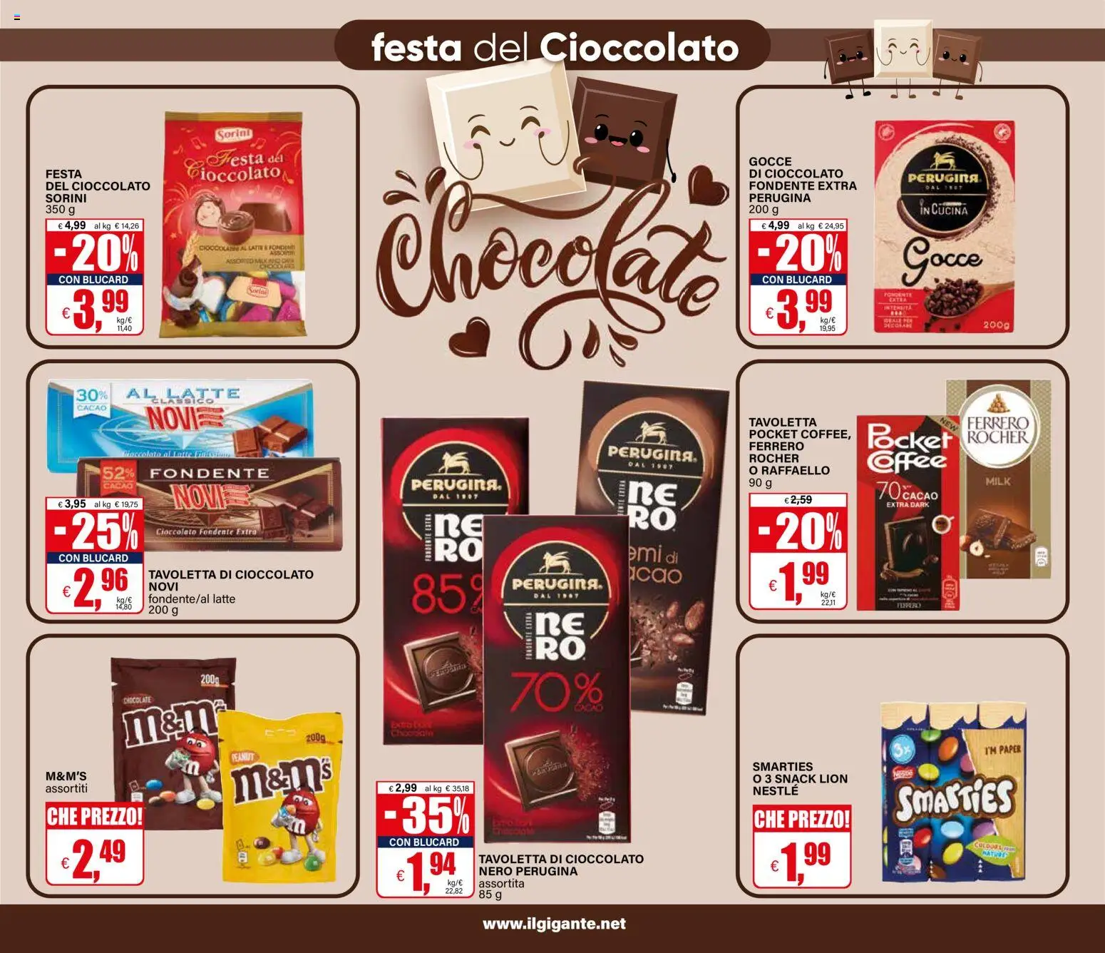 Volantino Il Gigante del 22/10/2026 | Pagina: 35 | Prodotti: Ferrero Rocher, Latte, Cacao, Tavoletta