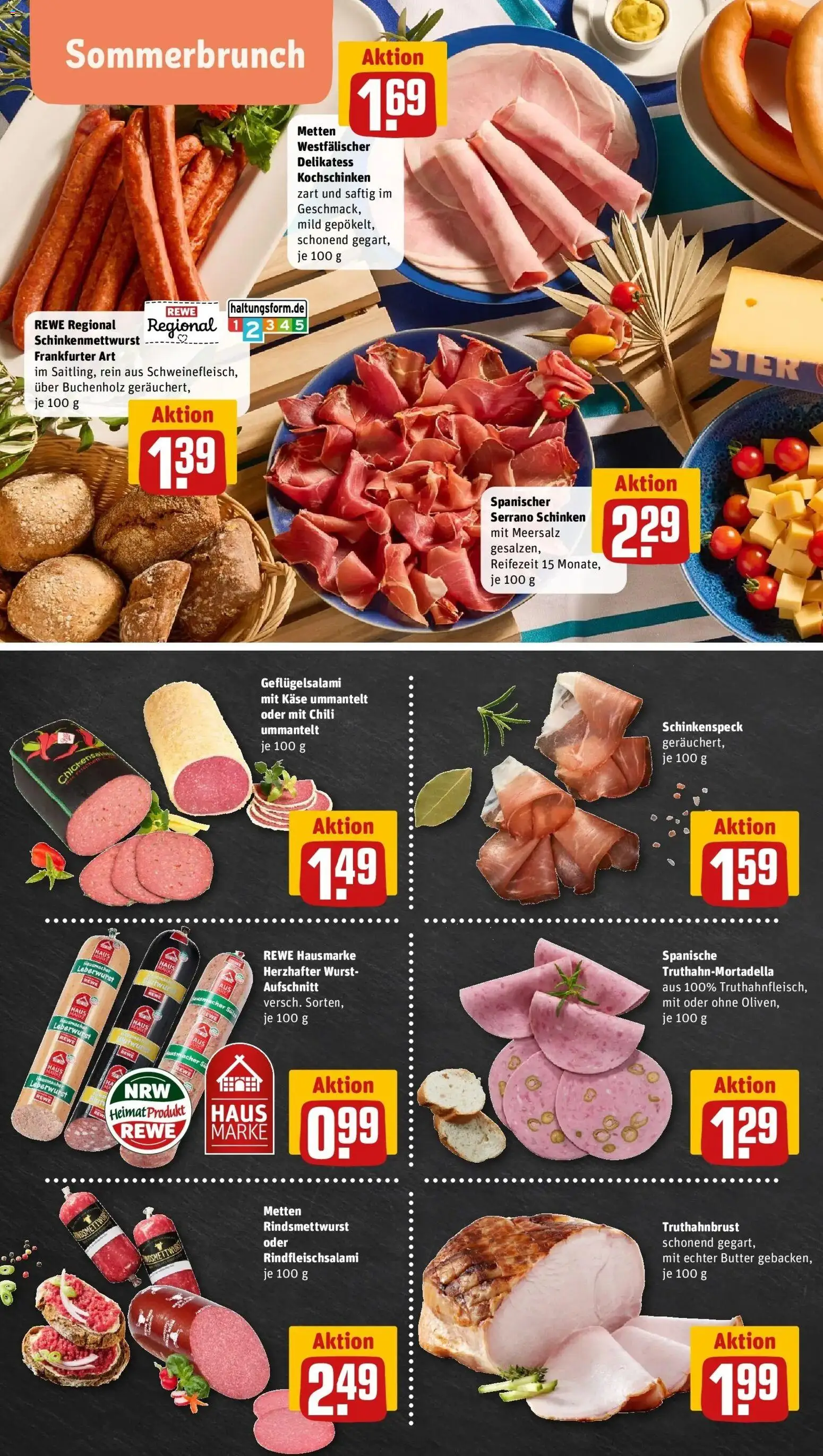 REWE Prospekt ab 17.08.2026 zum Blättern » Angebote | Seite: 10 | Produkte: Butter, Käse, Wurst, Schinken